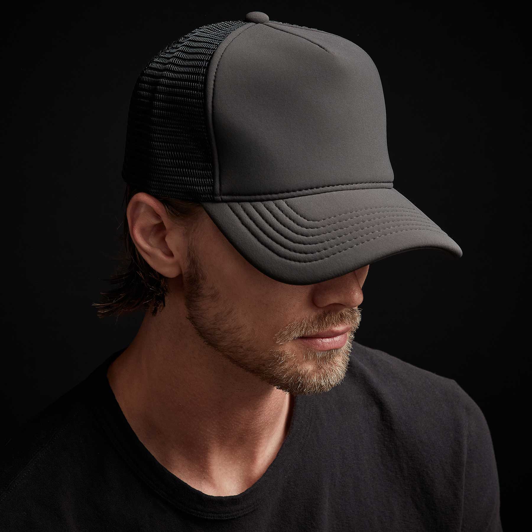 Scuba Trucker Hat - Carbon Grey | Adjustable Snapback for Men & Women | Perfect for Diving, Fishing, and Outdoor Adventures