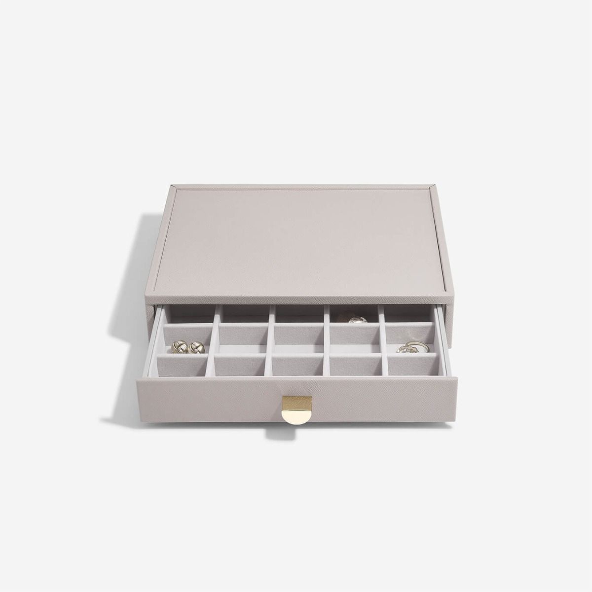 3-Piece Classic Drawer Organizer Set - Blush Pink or Taupe for Bedroom, Bathroom & Office Storage