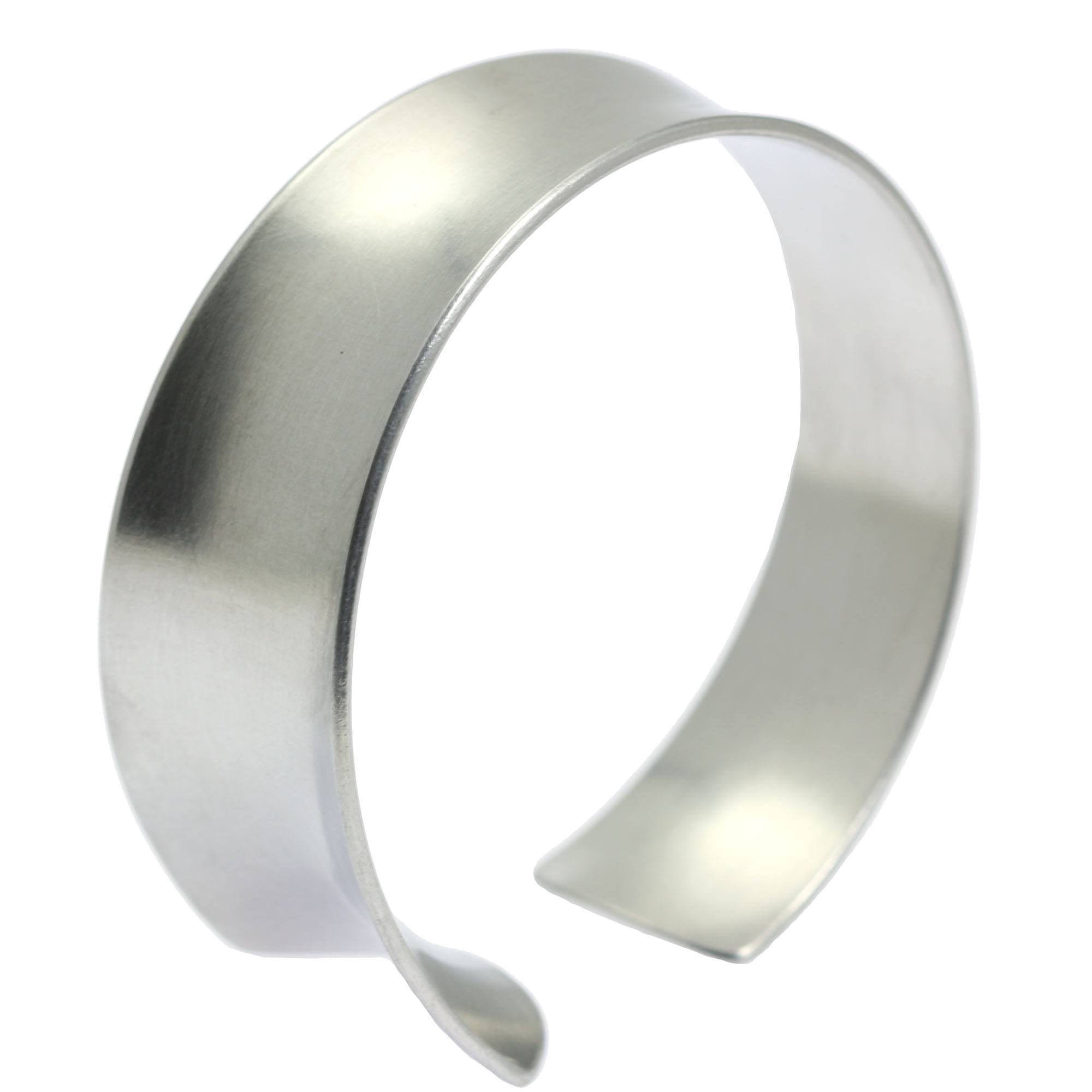 Elegant Tapered Brushed Anticlastic Aluminum Bangle Bracelet for Women - Minimalist Jewelry for Everyday Wear, Office & Special Occasions