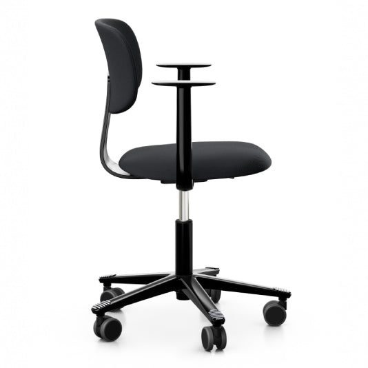HÅG Tion 2160 Black Ergonomic Office Chair - Adjustable Height & Lumbar Support for Home & Workspace Comfort