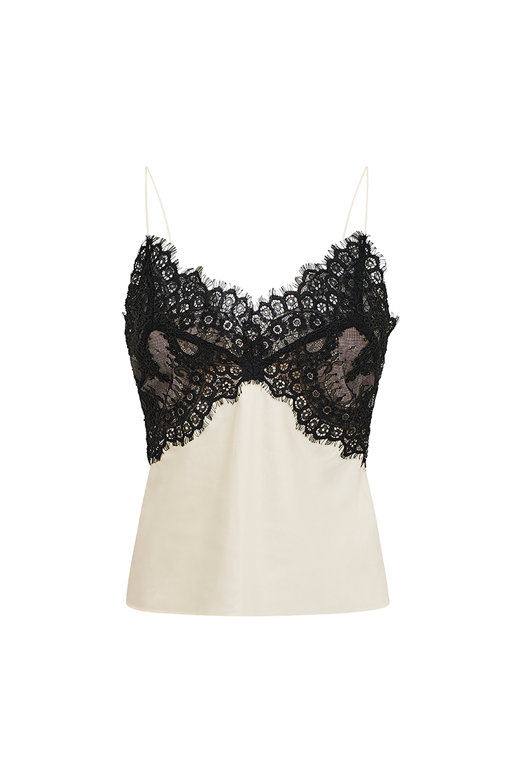 Talulah Lace Trimmed Cami Top - Women's Elegant Lace Trim Tank Top | Perfect for Summer Outfits, Date Nights & Layering