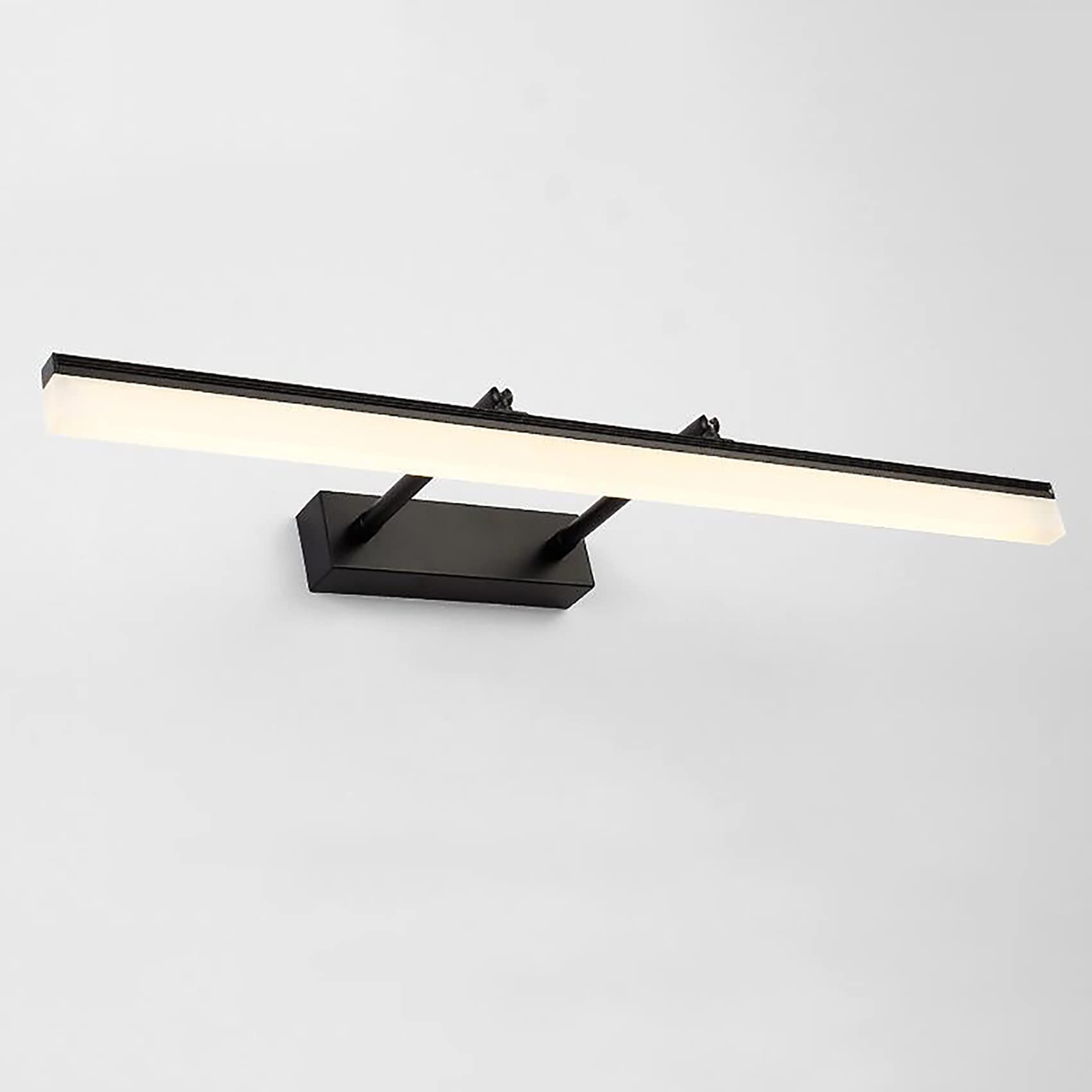 LED Adjustable Vanity Mirror Light - 28 Inch Stainless Steel Makeup Light with Warm White & Black Options, Wall Mount Bathroom Lighting Fixture for Dressing Table, Salon, and Spa Decor
