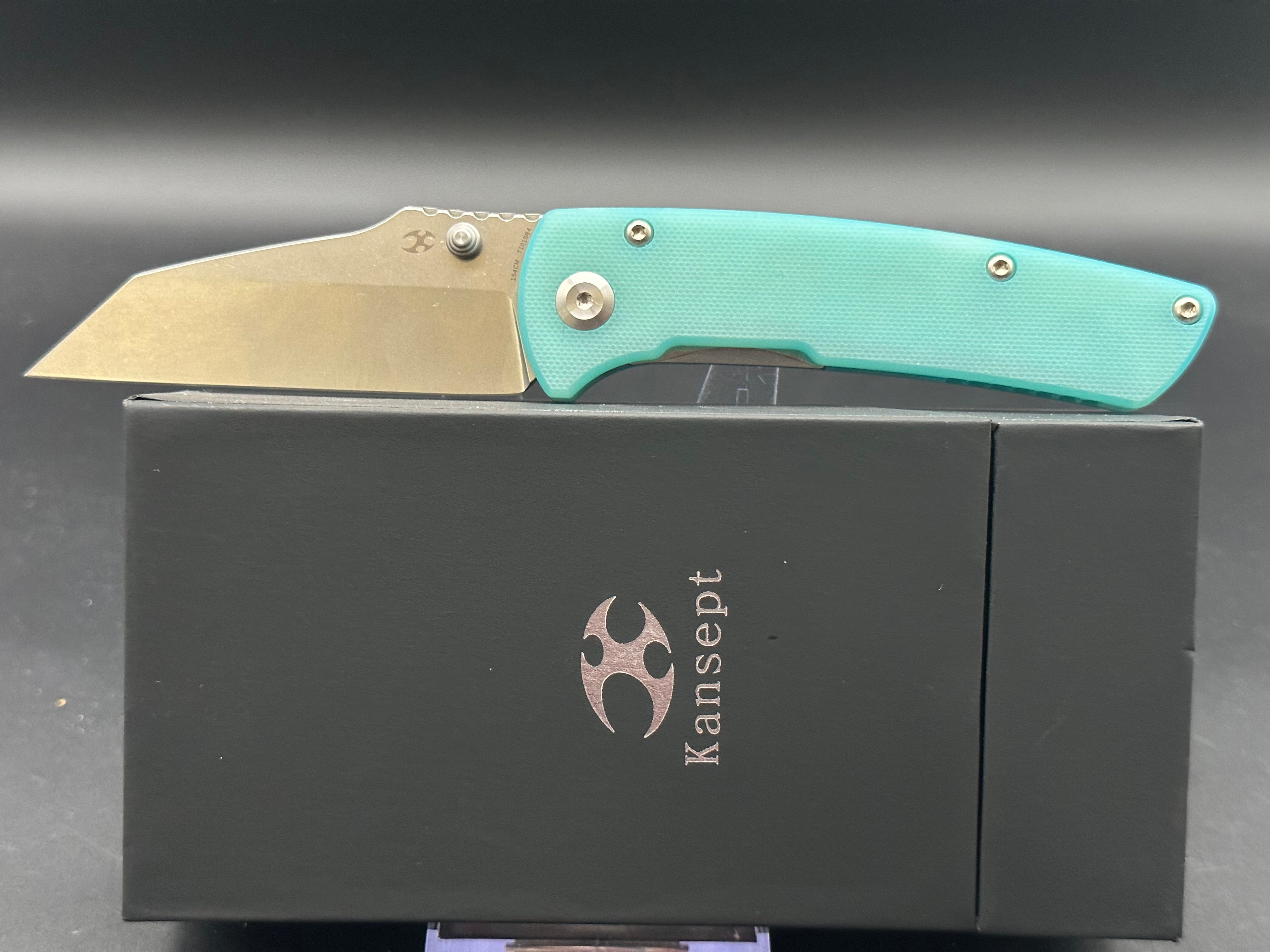Kansept Main Street Folding Pocket Knife - Tiffany Blue EDC Knife for Outdoor, Camping & Everyday Carry