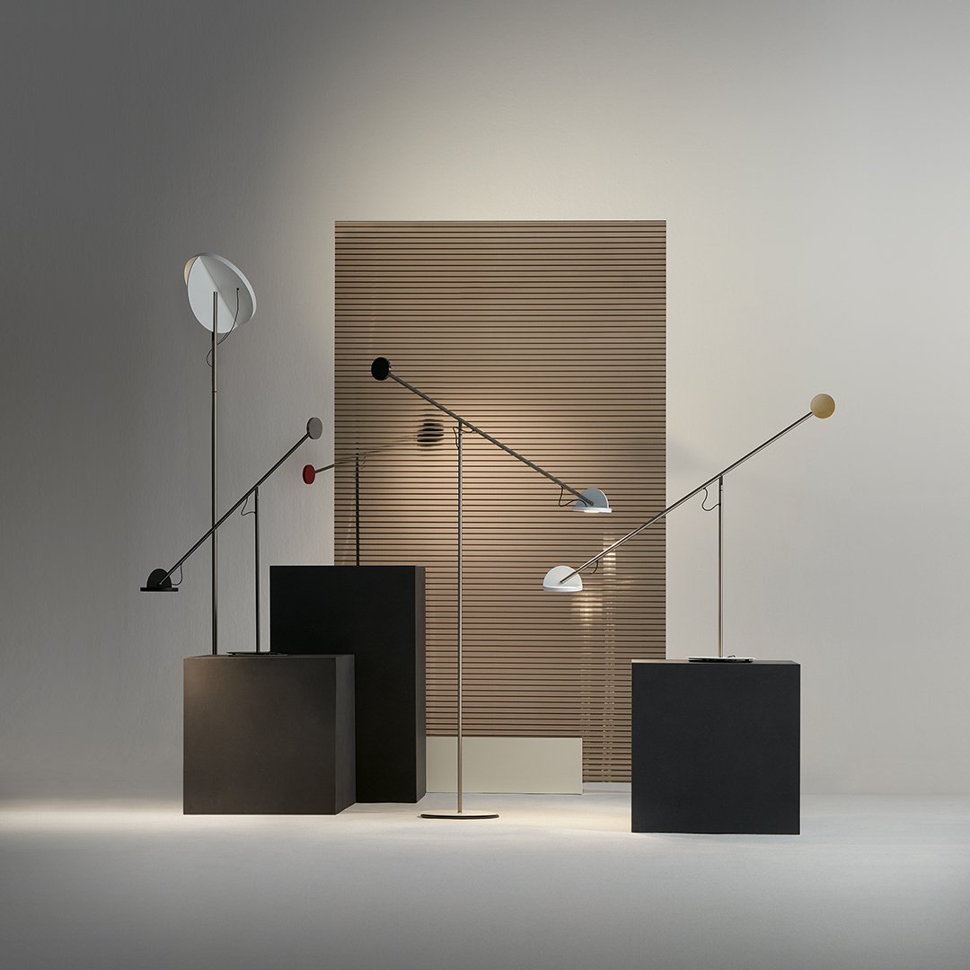 Modern Copernica P LED Floor Lamp - Adjustable Brightness & Color Temperature for Living Room, Bedroom, or Office Lighting