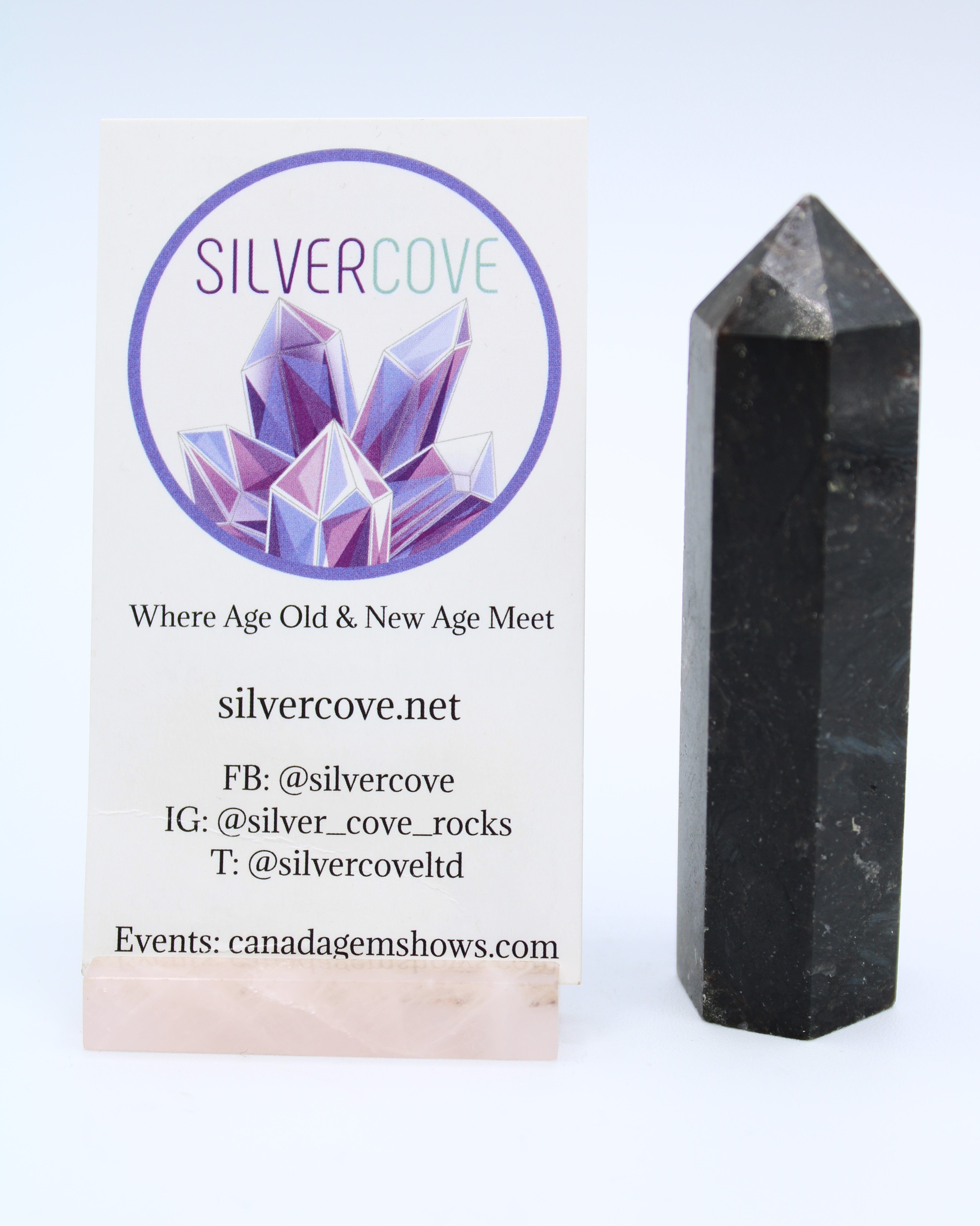 Natural Astrophyllite Crystal Tower - Healing Stone for Meditation, Reiki & Energy Work - Perfect for Home Decor, Office Desk & Spiritual Practices