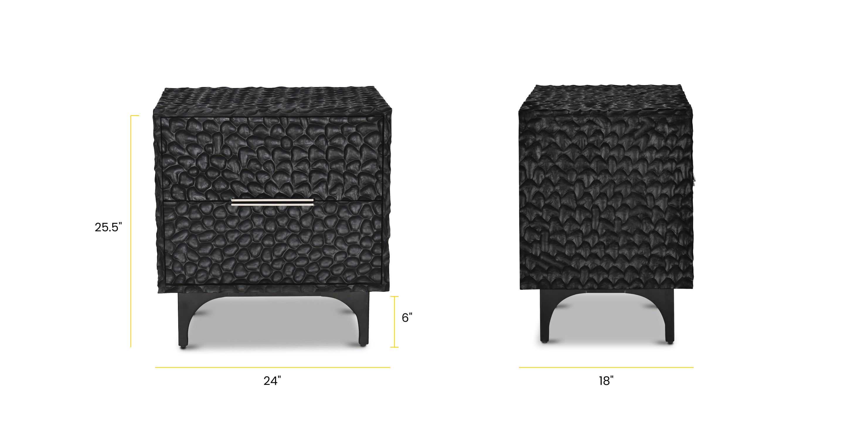 Modern Nightstand with Drawer - Stylish Bedside Table for Bedroom, Living Room, or Office - Perfect for Storage and Organization