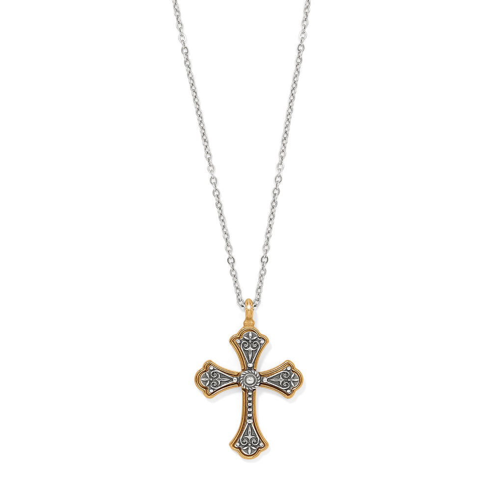 Brighton Good Shepherd Cross Necklace - Sterling Silver Religious Pendant for Women - Perfect for Church, Baptism & Daily Wear