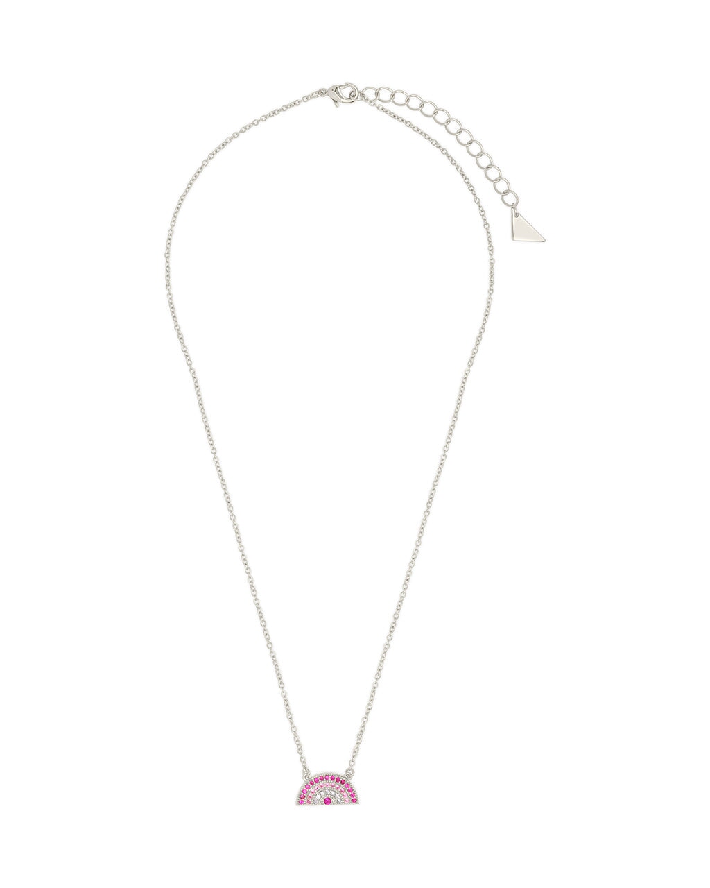 Rainbow CZ Pendant Necklace for Women - Elegant Cubic Zirconia Jewelry Gift for Birthday, Anniversary & Valentine's Day | Perfect for Parties, Weddings & Everyday Wear