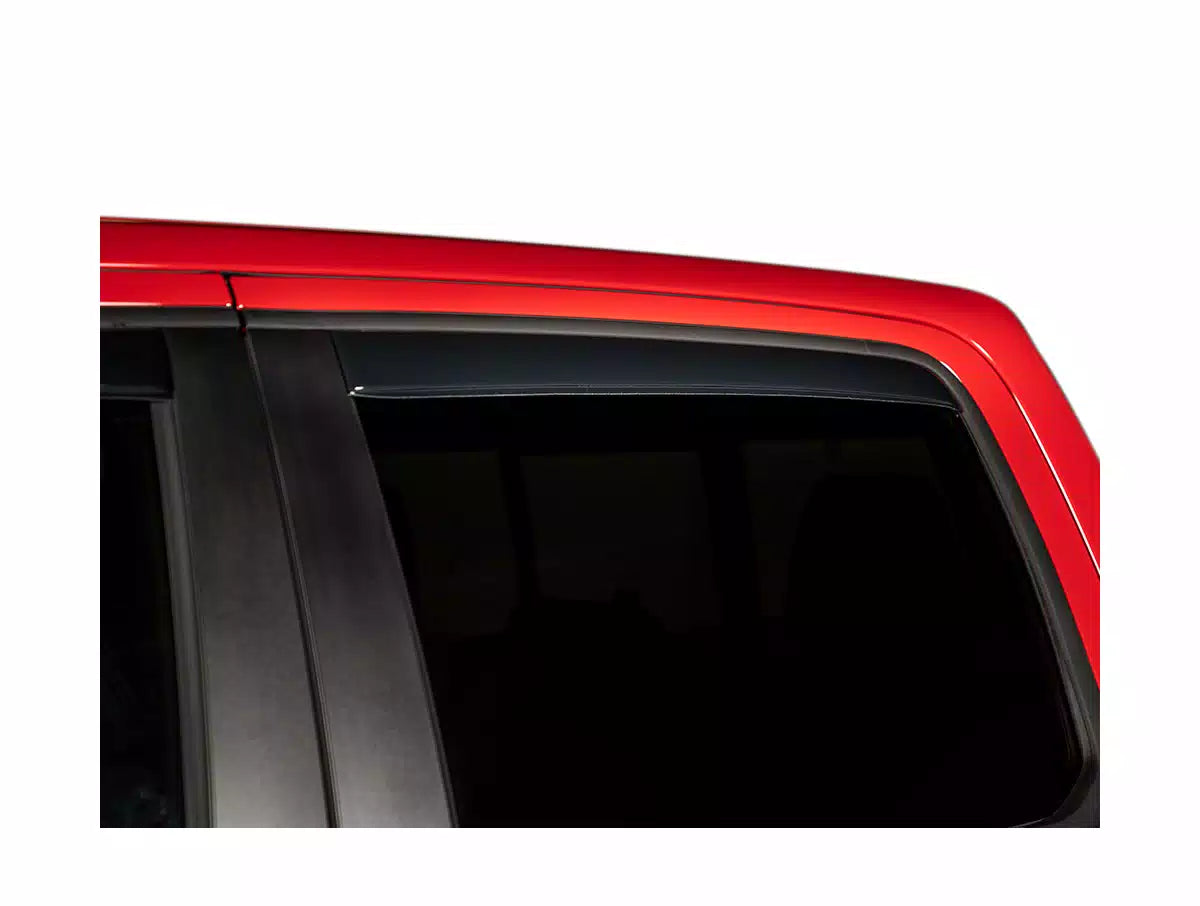 AVS Ventvisor In-Channel Window Deflectors (2-Piece Set, Smoke Tint) for 1997-2004 Dodge Dakota Standard Cab - Rain Protection & Fresh Air Flow While Driving