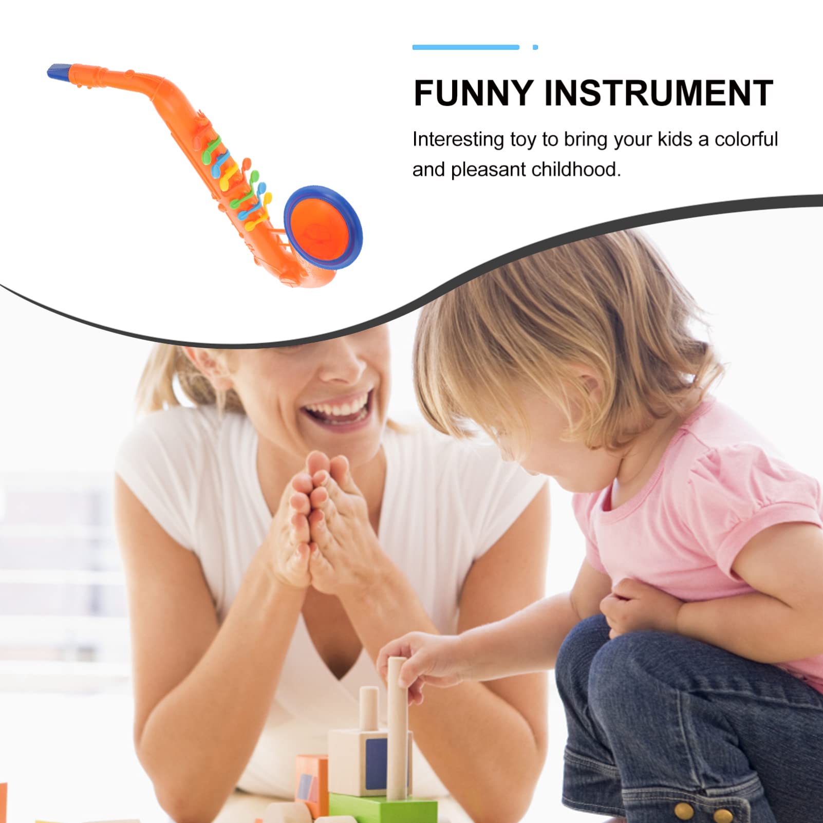 Toyvian Kids Musical Instruments - Electronic Toy Saxophone & Clarinet for Children | Early Education Learning Toy, Performance Prop | Random Colors | Perfect for Birthday Gifts, Classroom Activities & Pretend Play