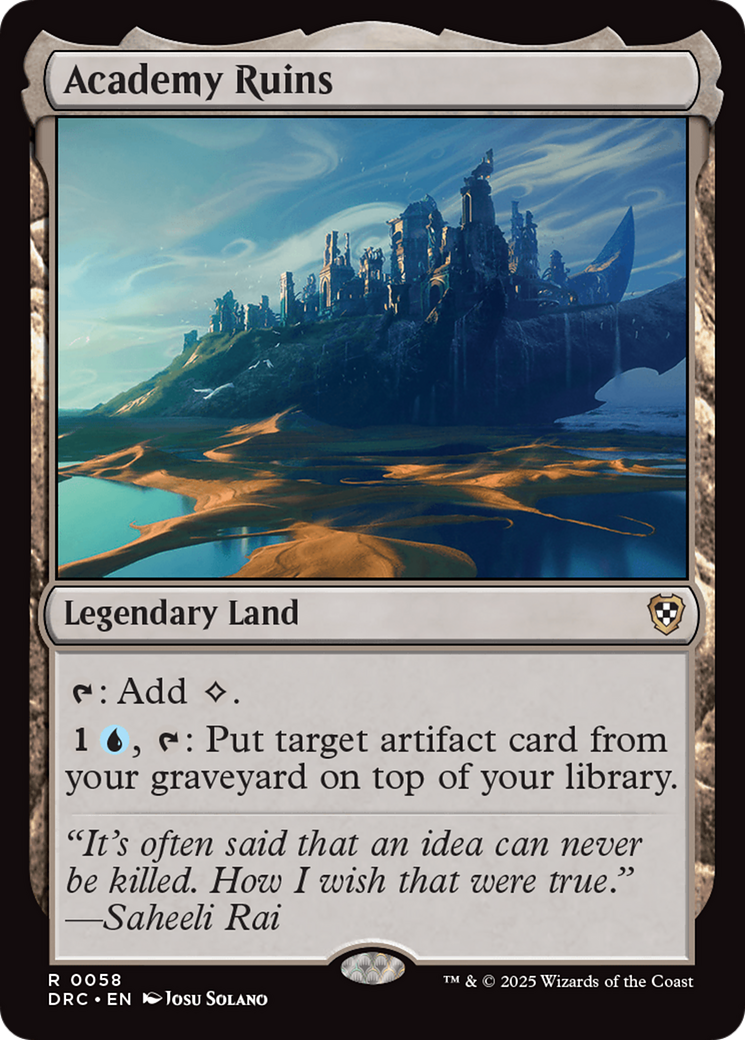Aetherdrift Commander - Academy Ruins MTG Commander Deck | Magic: The Gathering Card Game for Strategy & Multiplayer Battles | Perfect for Game Nights & Competitive Play