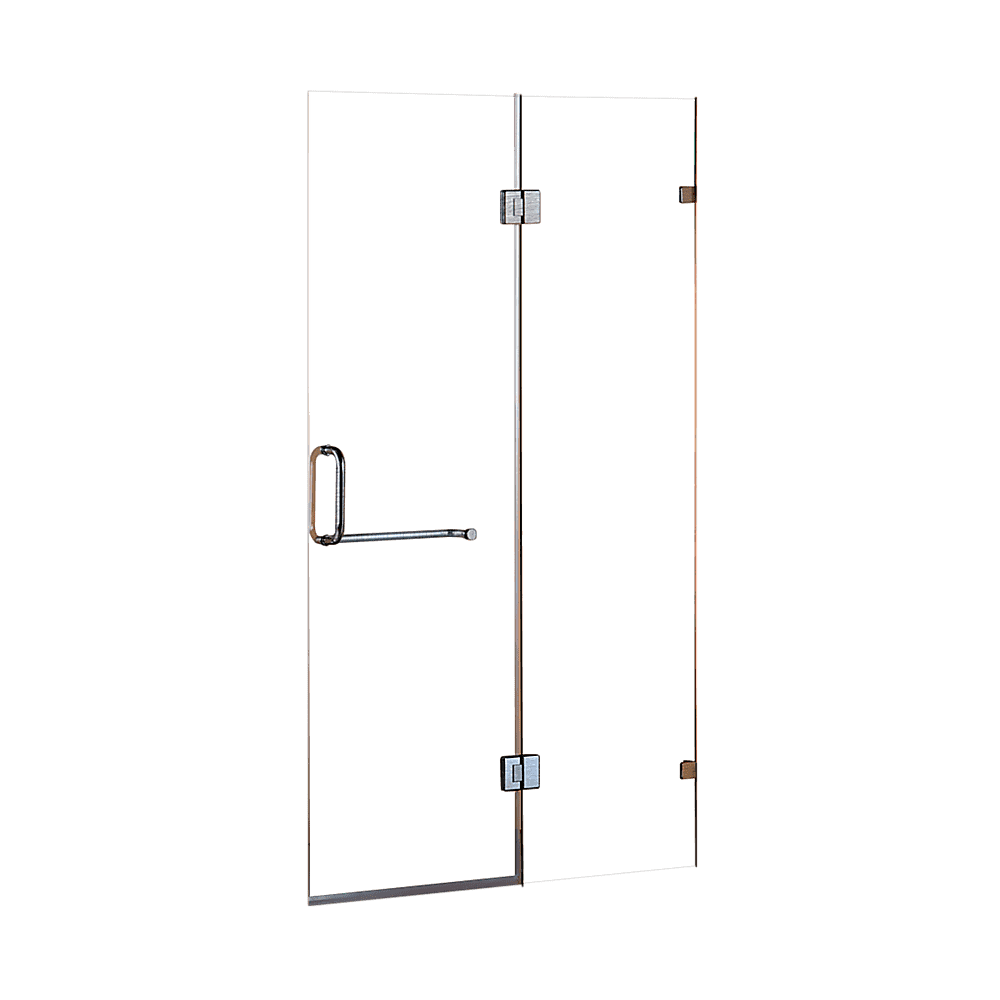 Premium 120 x 200cm Frameless Shower Screen - 10mm Tempered Glass - Wall to Wall Installation - Modern Bathroom Upgrade by Della Francesca - Perfect for Small Bathrooms & Luxury Spa Style Showers