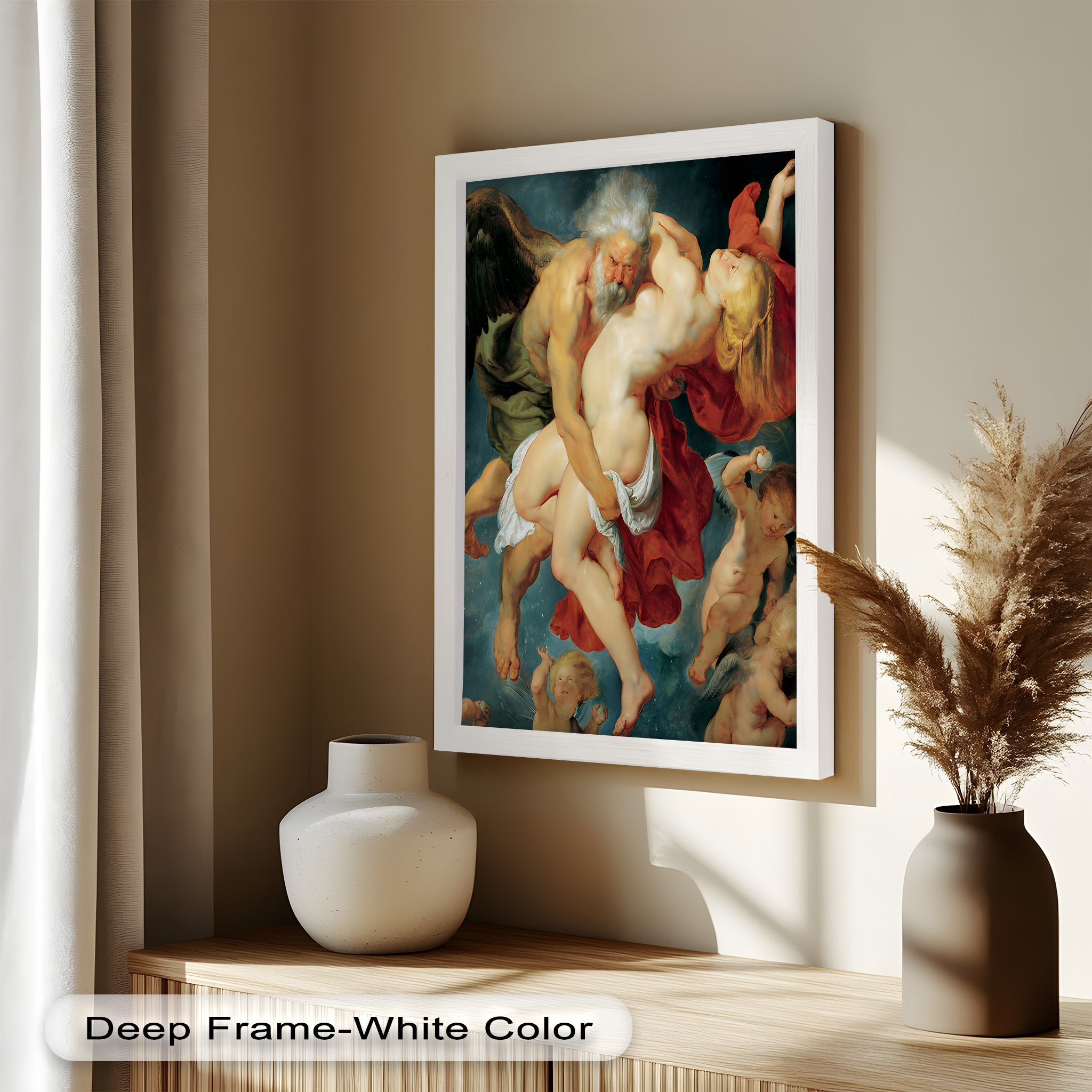 Abduction of Psyche - Mythological Renaissance Nude Oil Painting Reproduction | Classic Art Wall Decor for Living Room, Bedroom & Office