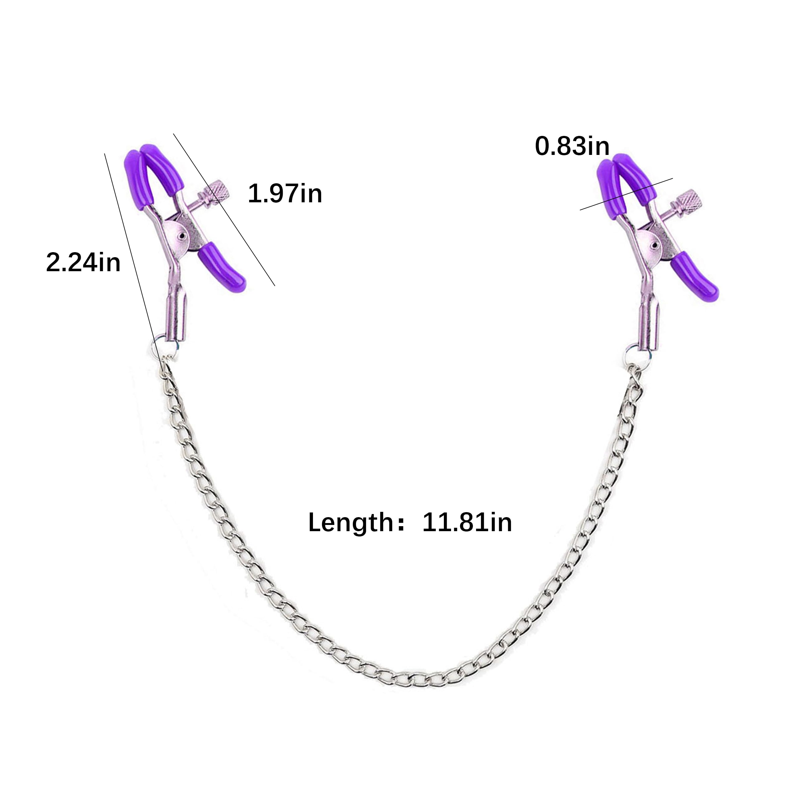 Stainless Steel Body Chains & Clamps for Women - Non-Piercing Jewelry with Adjustable Chains - Perfect for Festival, Bachelorette Parties & Sensual Wear