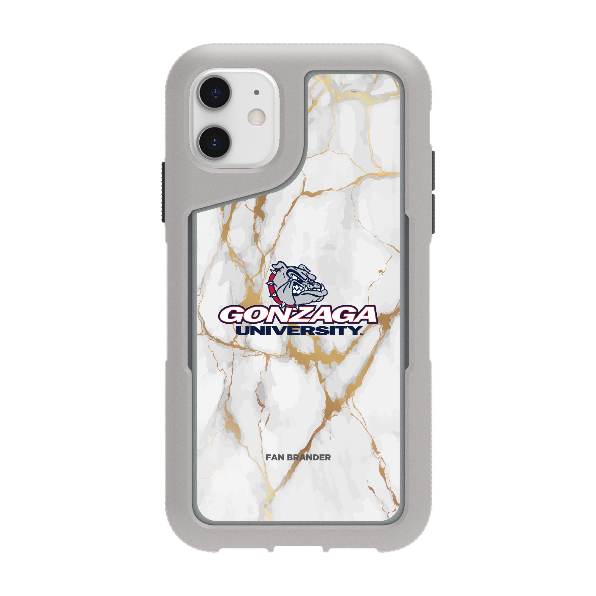 NCAA Griffin Survivor Endurance Phone Case with White Marble Design - Shockproof Protective Cover Compatible with Apple iPhone 14/13/12/11 Pro Max - Perfect for Sports, Outdoor Activities & Daily Use