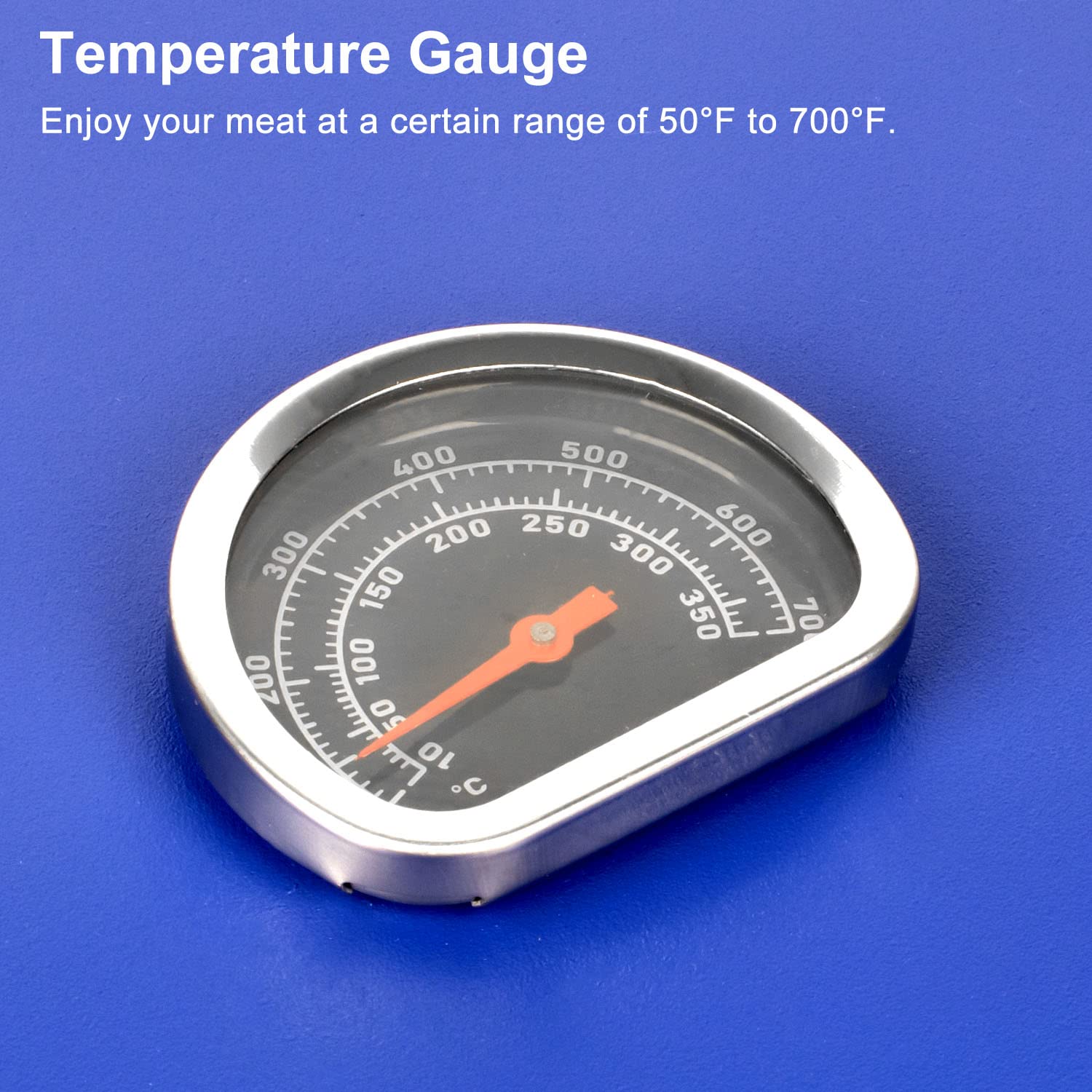Blackstone 22 Inch Table Top Griddle Hard Cover Hood with Temperature Gauge - Blue 5011 Griddle Hood for Blackstone 22