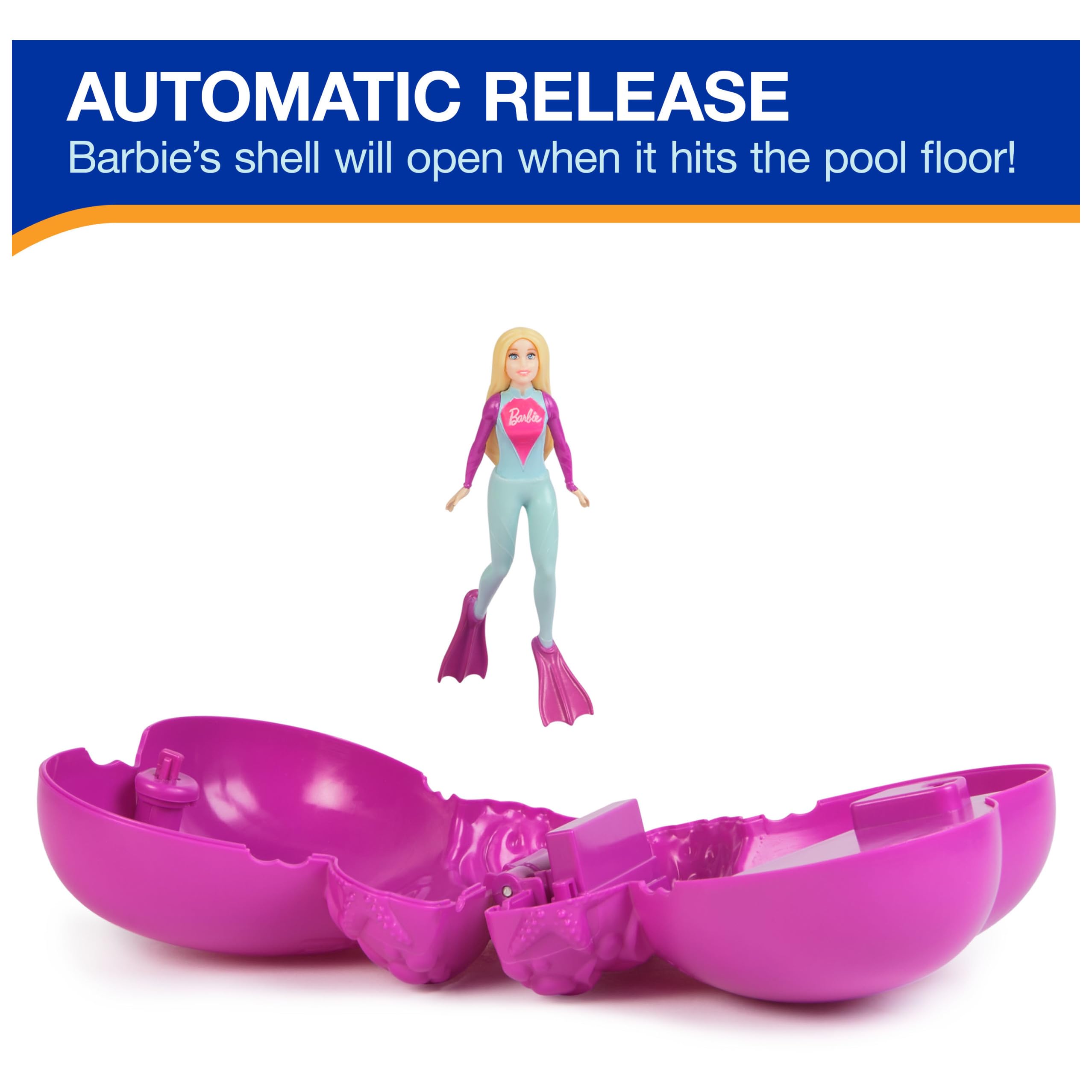 **Barbie Dive N Surprise Pool Toys for Kids Ages 5+ | SwimWays Swimming Pool Accessories, Water Games & Party Supplies | Fun for Pool Parties, Beach Trips & Backyard Play**