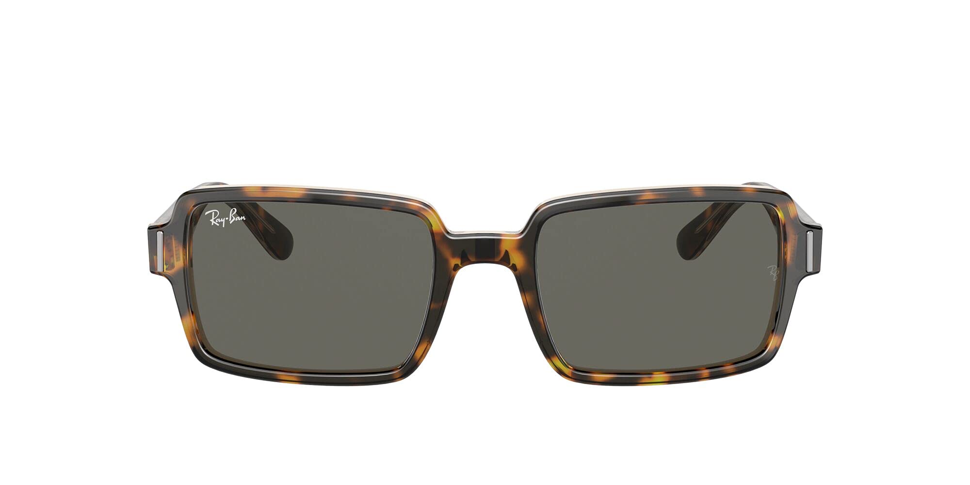 Ray-Ban Rb2189 Benji Rectangular Sunglasses for Men & Women - UV Protection Polarized Lenses - Classic Retro Style for Driving, Beach & Outdoor Activities