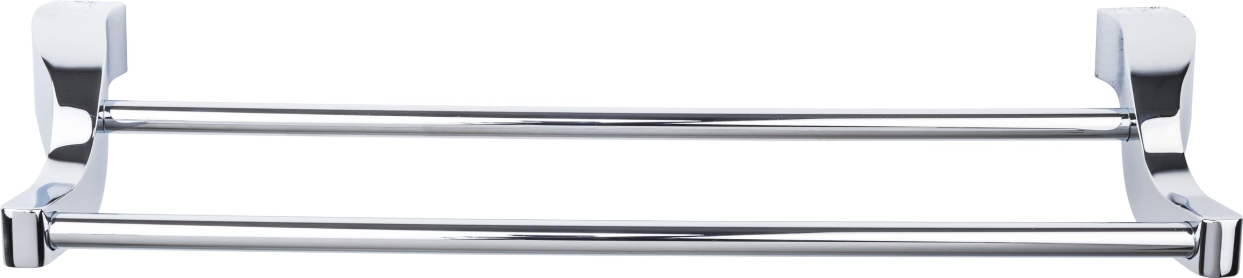 Top Knobs AQ7-BSN Aqua Bath Double Towel Rod in Brushed Nickel - Perfect for Bathroom Organization and Luxury Spa Experience