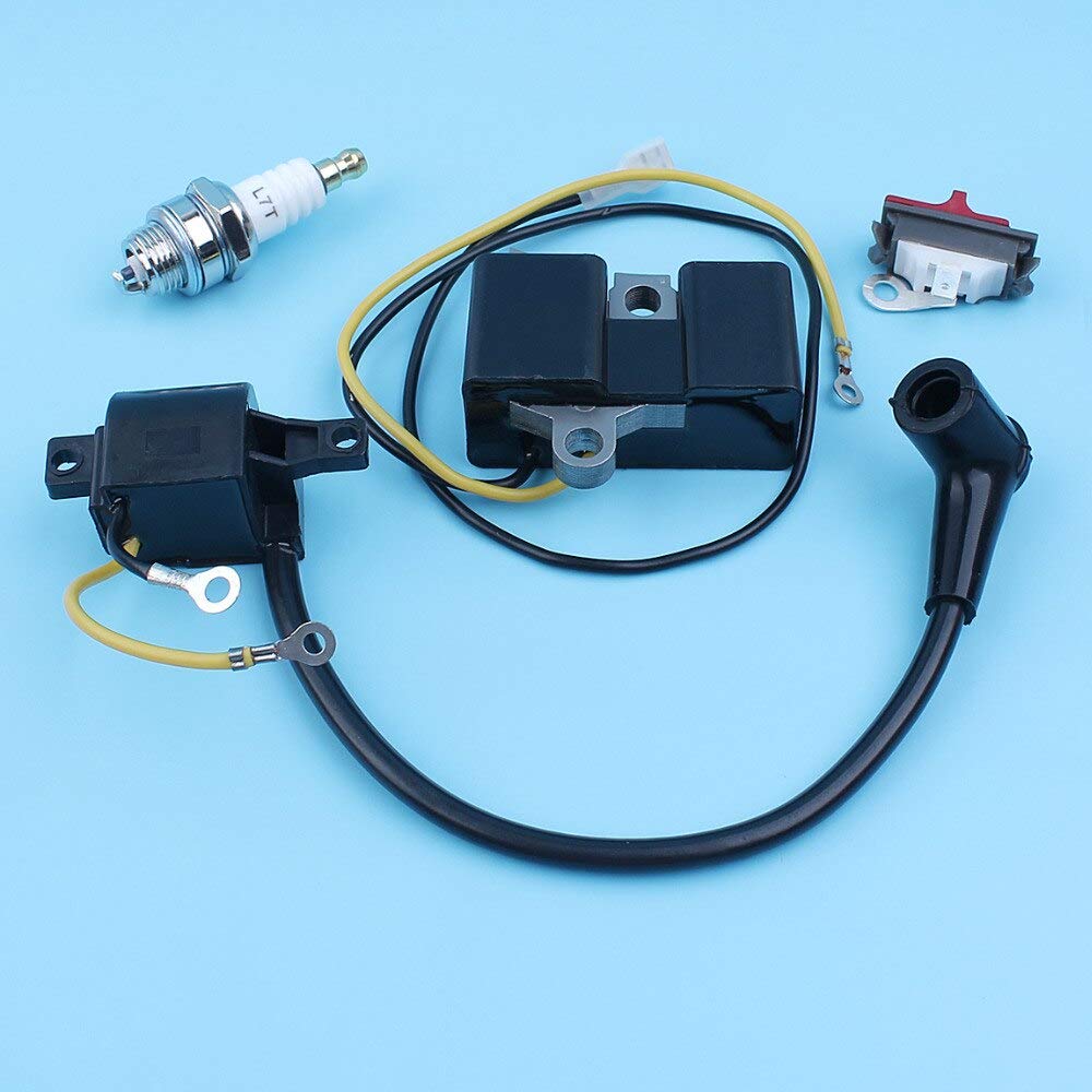 Husqvarna 61 66 266 162 & Jonsered 630 670 Super II Champ Chainsaw Ignition Coil Magneto Module Set (Part #501516201/501617201) - High-Performance Replacement Parts for Smooth Chainsaw Operation in Wood Cutting & Forestry Work