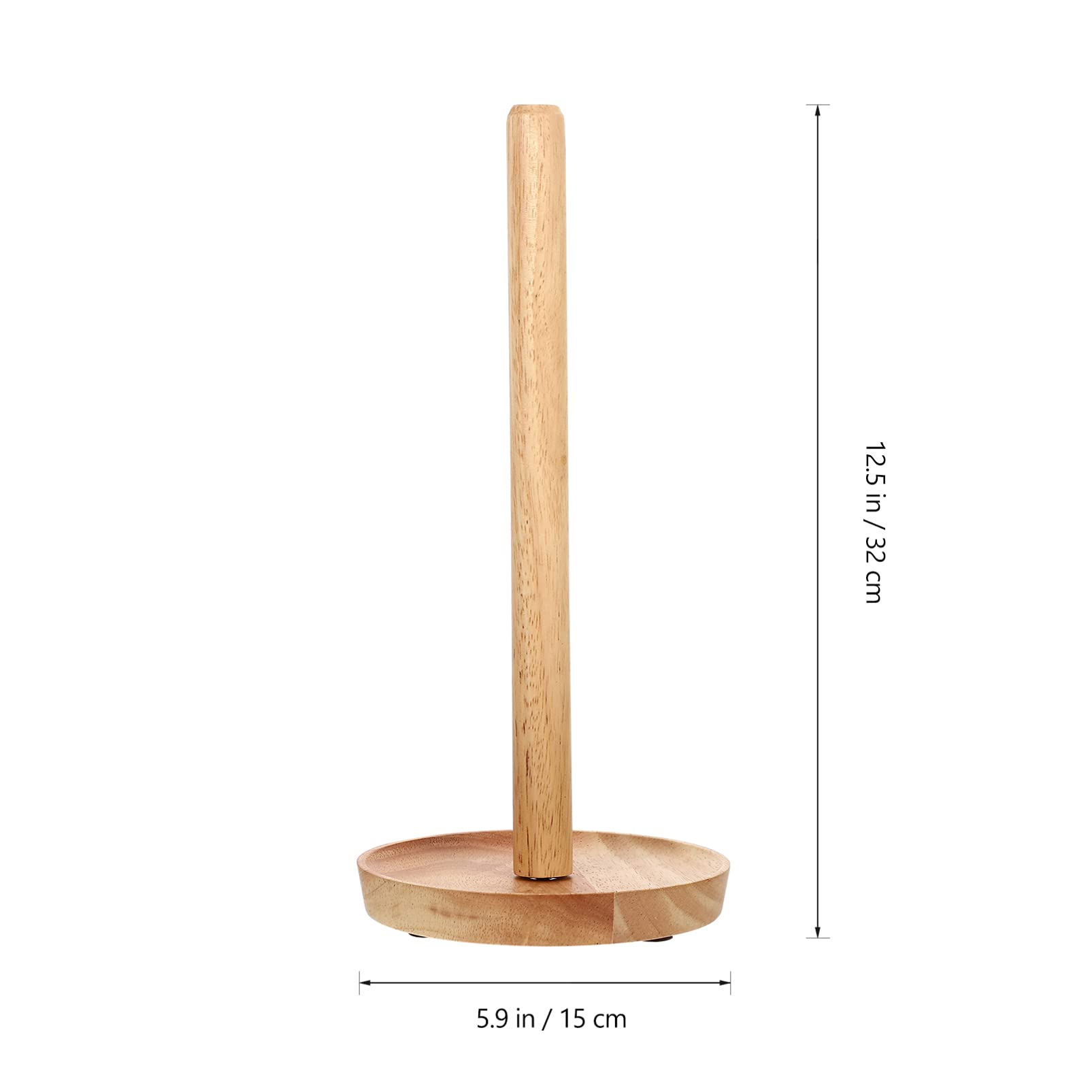 Cabilock Solid Wood Toilet Paper Roll Holder - 1pc Bathroom Tissue Storage Organizer for Home, Office & RV Use