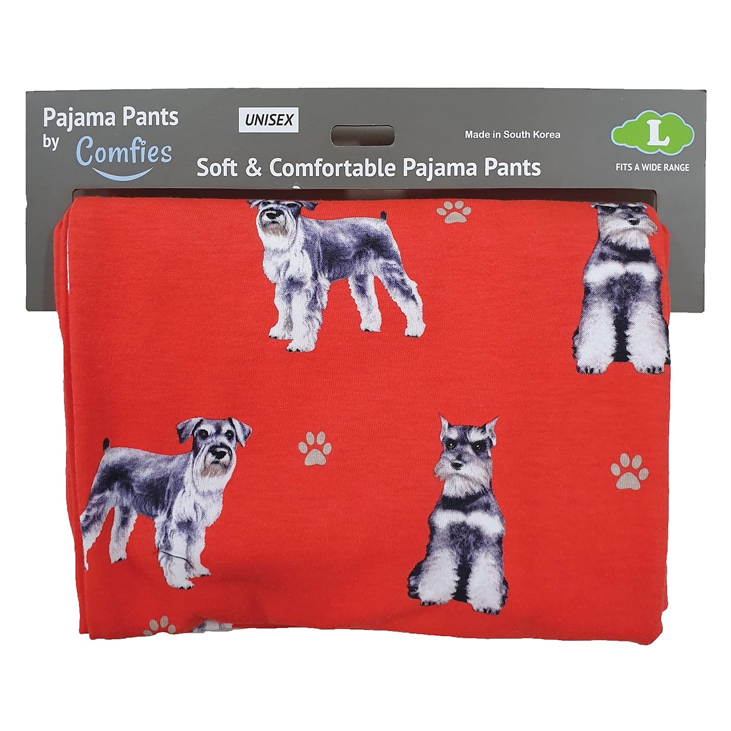 E & S Imports Women's Schnauzer Dog Print Lounge Pants - Soft Cotton Pajama Bottoms for Comfort & Style - Perfect for Home, Sleepwear & Gifts (Medium)
