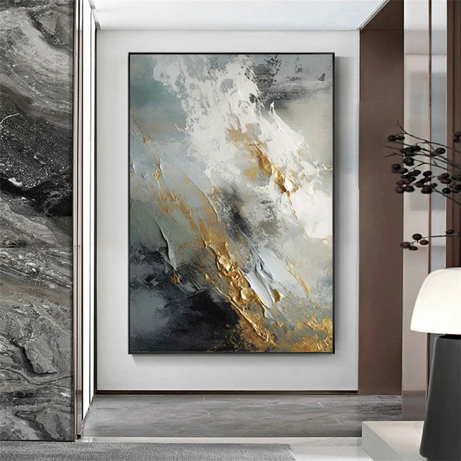 Abstract Painting #AB 175 - Modern Wall Art for Home & Office Decor | Large Canvas Artwork for Living Room, Bedroom, or Workspace
