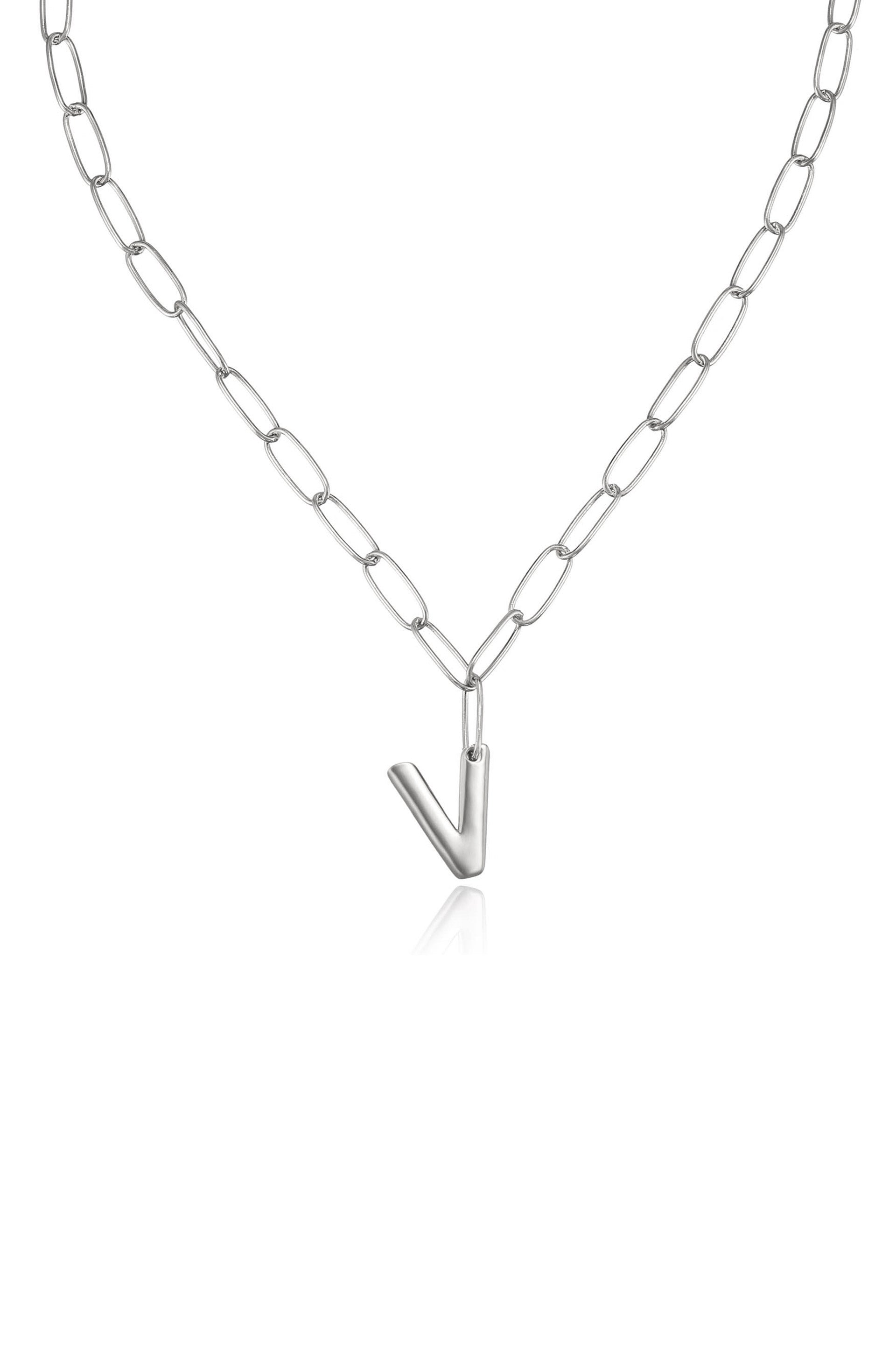 Personalized Initial Necklace with Paperclip Link - Custom Name Letter Jewelry for Women - Perfect Gift for Birthday, Anniversary & Everyday Wear