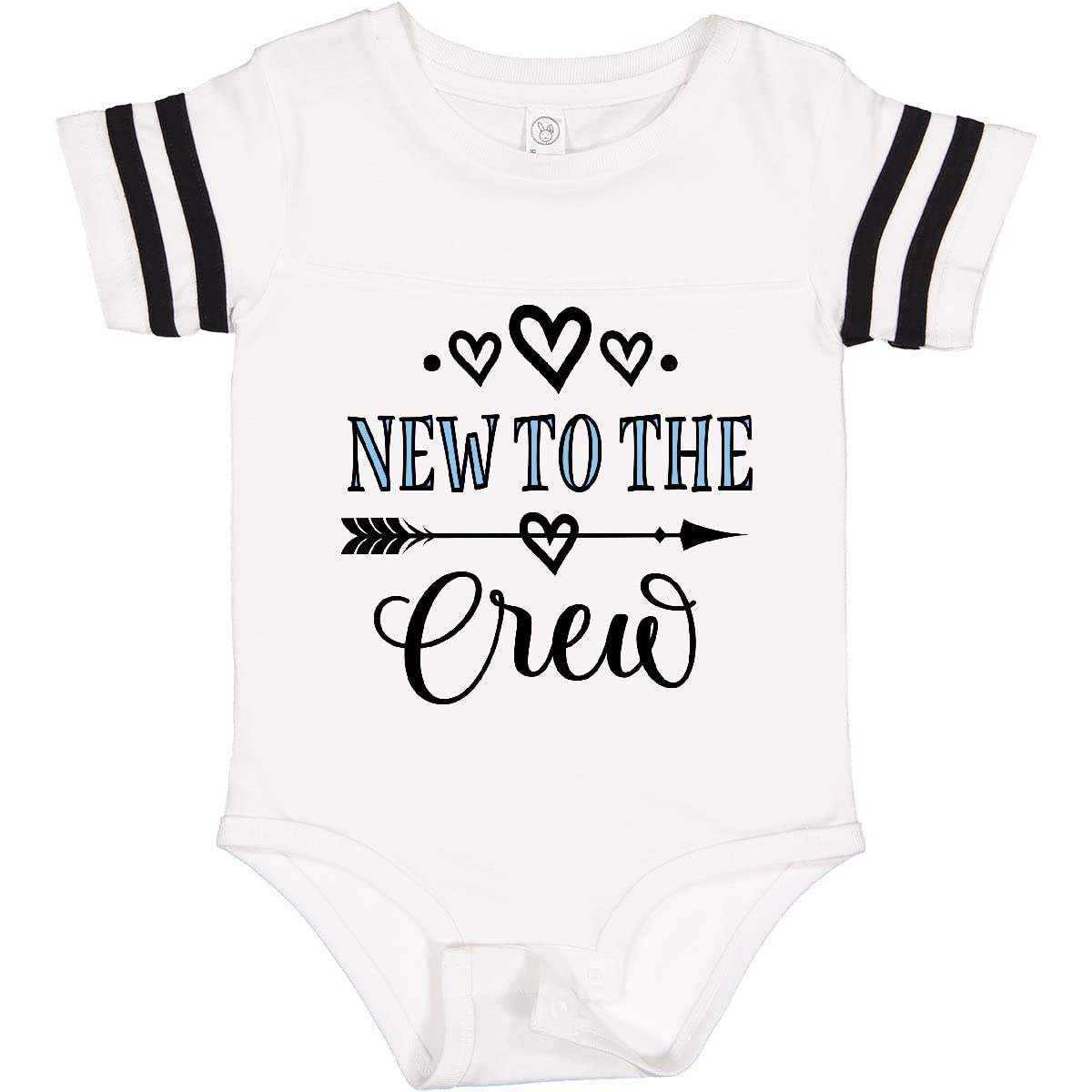 Inktastic New to The Crew Baby Boy Bodysuit - Soft Cotton Onesie for Newborns & Infants - Perfect for Baby Showers, First Photos & Everyday Wear