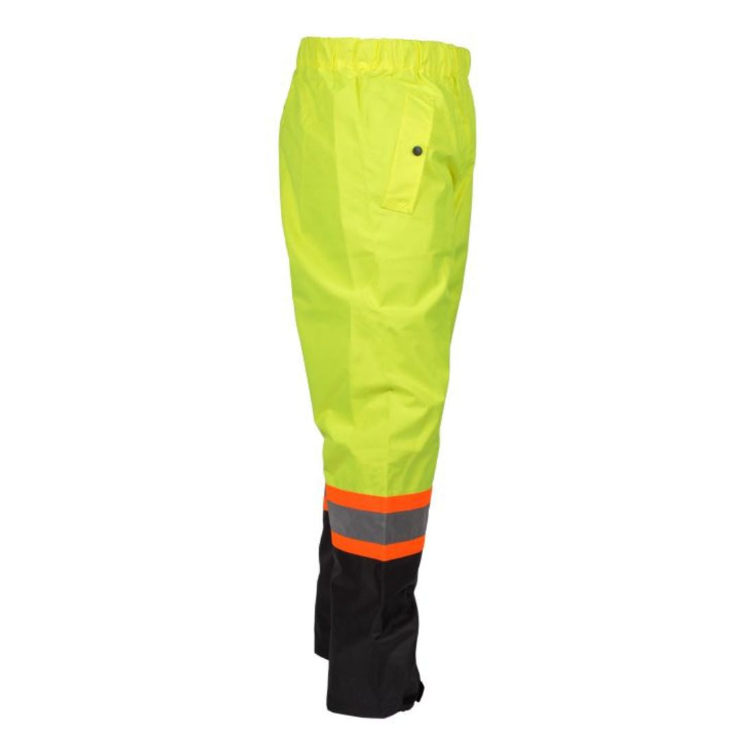 Terra High Visibility Rain Work Pants 116520PYL - Waterproof Yellow Safety Pants for Construction, Road Work & Outdoor Jobs in Wet Conditions