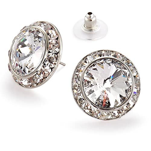 20mm Crystal Clear Pierced