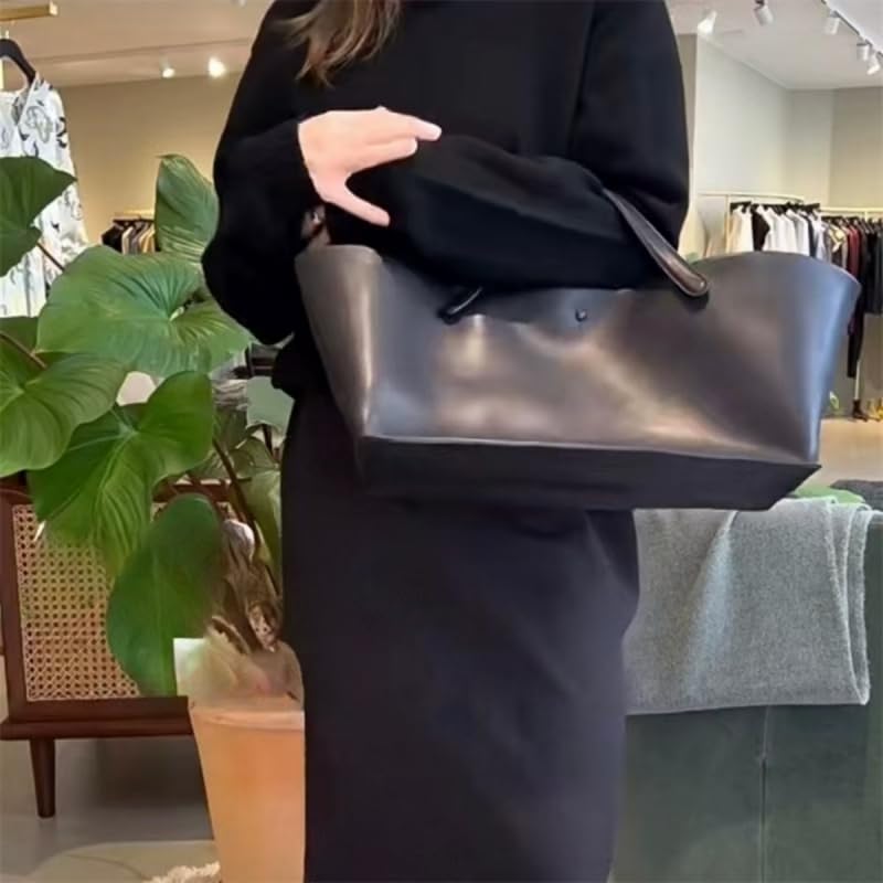 Genuine Leather Top Handle Tote Bag for Women - Stylish Casual Shoulder Hobo Purse, Waterproof Work Commuter Bag | Perfect for Office, Travel & Everyday Use