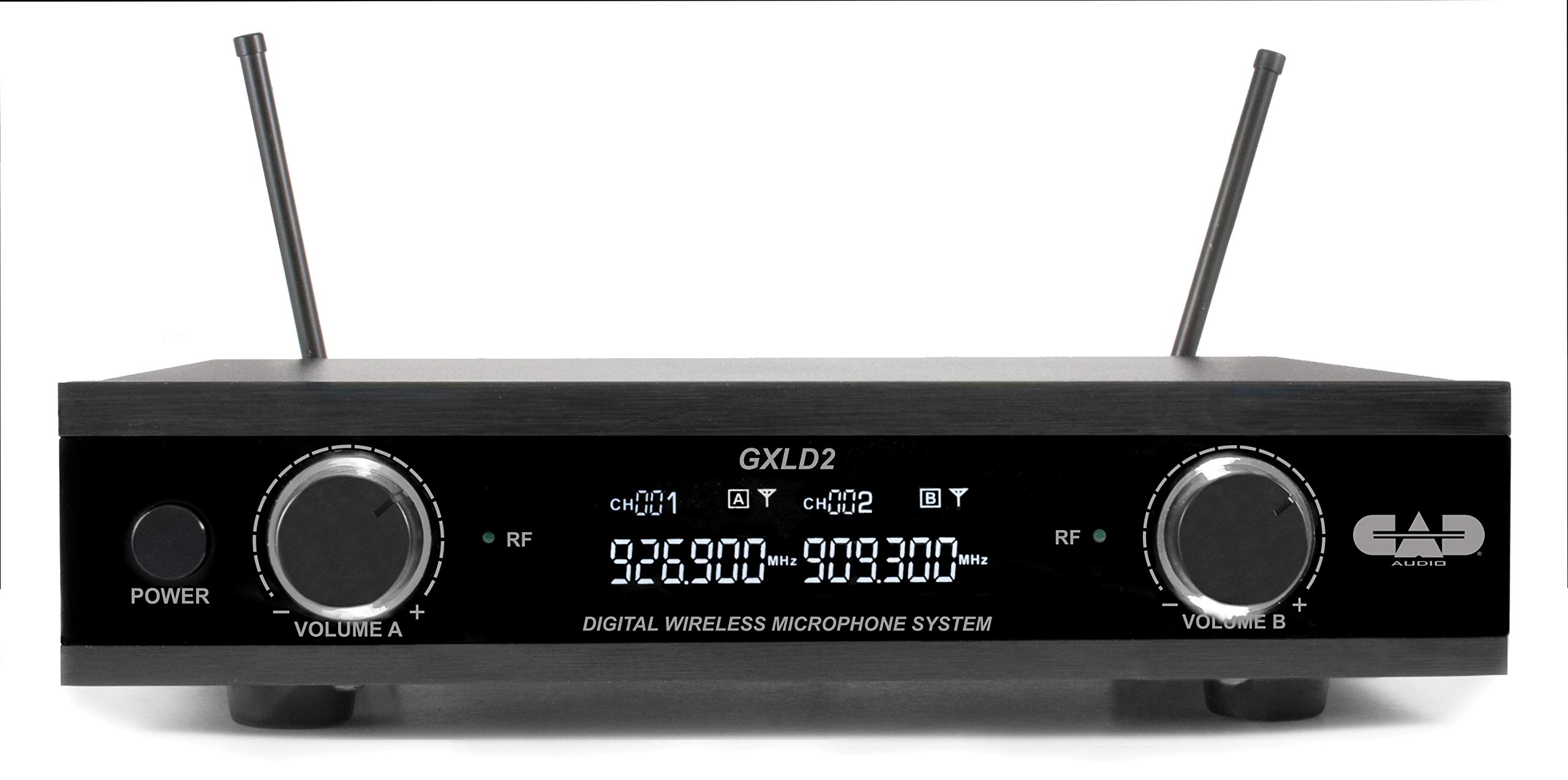 CAD Audio GXLD2HBAH Digital Wireless Microphone System - Handheld & Bodypack Combo (AH Frequency Band) for Live Performances, Public Speaking & Studio Recording