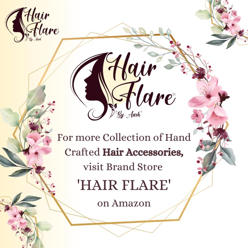 2170 Artificial Rose Flower Hair Vine - Dark Pink Hair Accessories for Women & Girls | Perfect for Weddings, Parties & Special Occasions