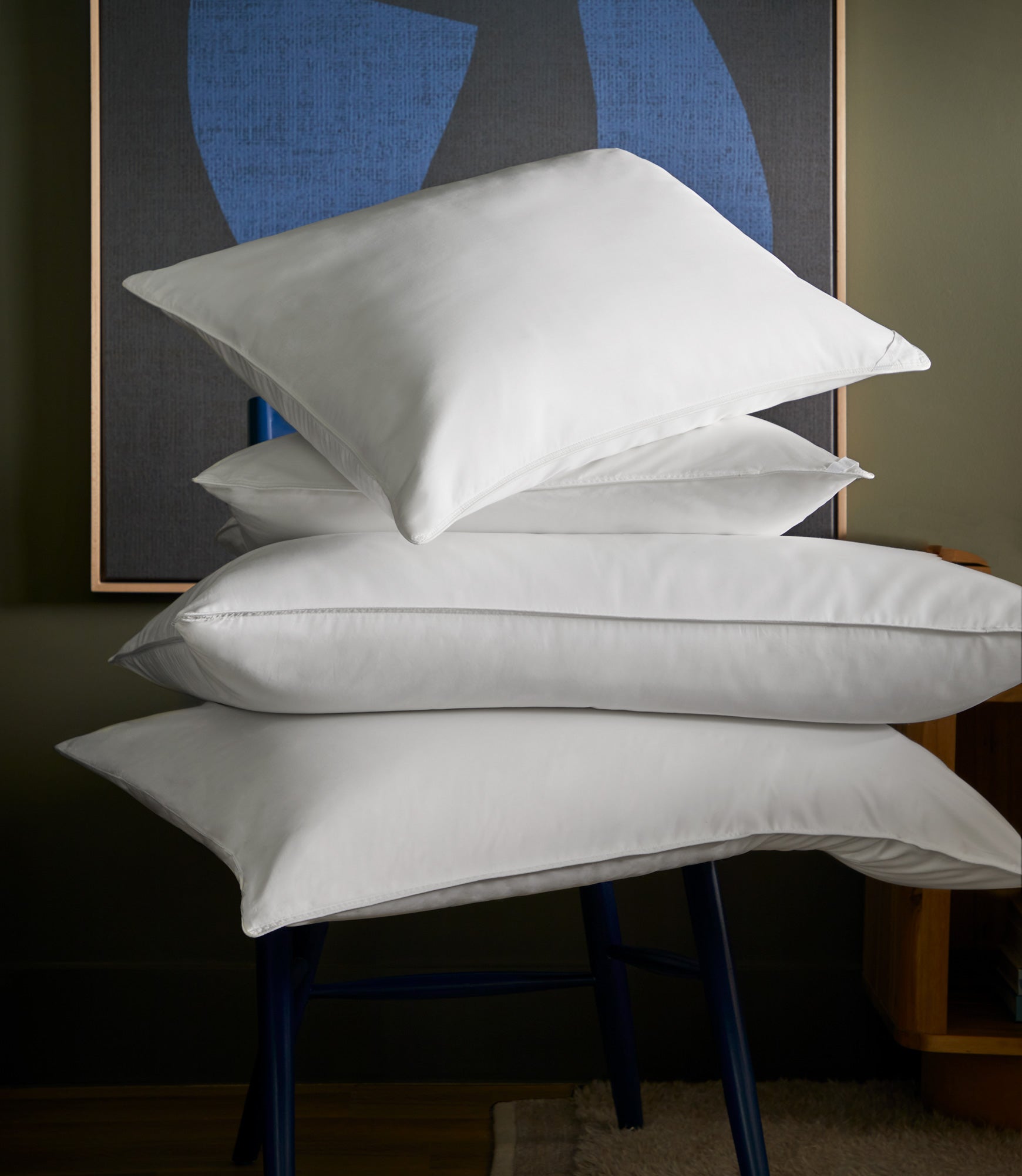 Premium White Goose Down Pillow - Ultra Soft & Hypoallergenic for Side, Back & Stomach Sleepers - Perfect for Bedroom, Hotel & Travel Use