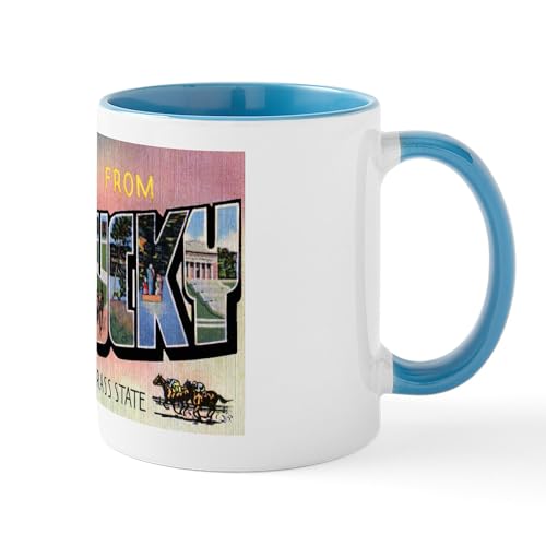 White/Blue Inside - Kentucky Greetings Mug
