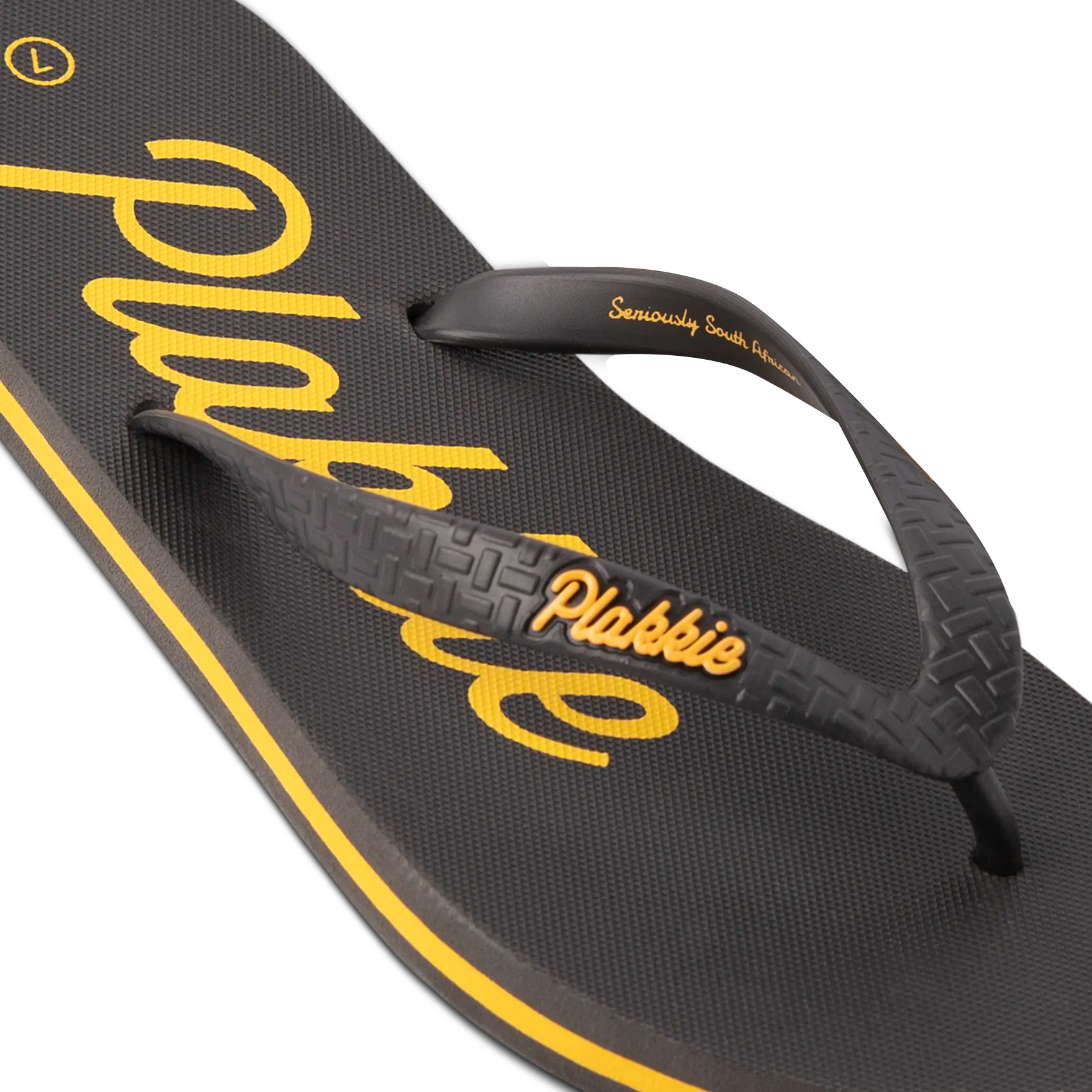 Plakkie Ushaka Sandals - Charcoal & Yellow Waterproof Beach Shoes for Men & Women | Perfect for Beach, Pool, and Outdoor Adventures
