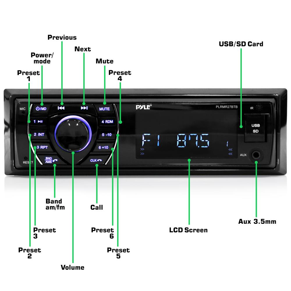 Waterproof Marine Bluetooth MP3 Radio Receiver - Wireless Audio Streaming for Boats, Yachts & Outdoor Adventures