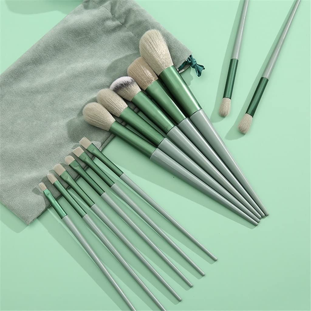 Premium 13-Piece Clefairy Makeup Brush Set - Synthetic Foundation, Blending, Face Powder, Blush, Concealer & Eyeshadow Brushes - Perfect for Professional Makeup Artists & Everyday Beauty Routines