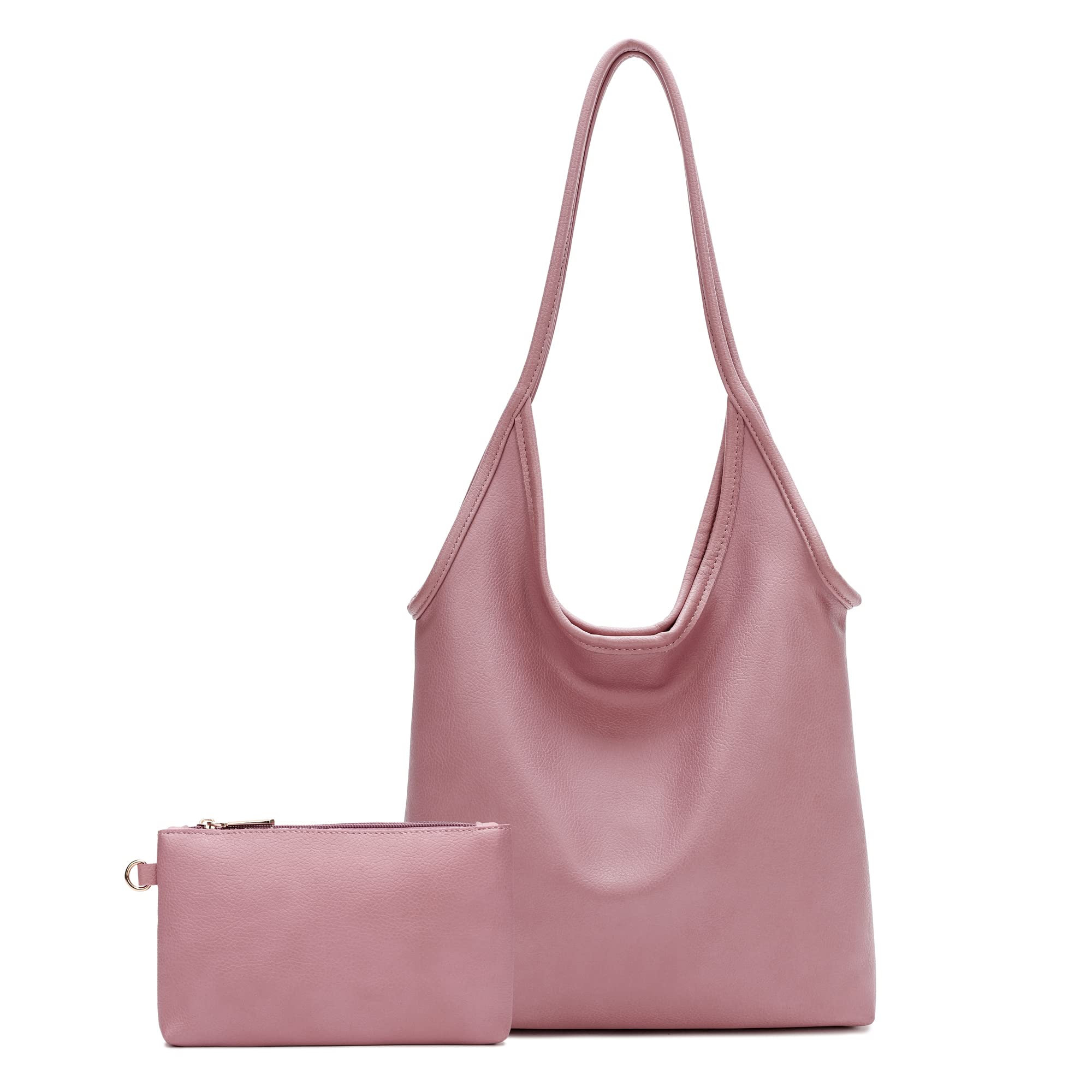 Montana West Women's Slouchy Hobo Bag - Soft Leather Designer Shoulder Purse with Top Handle for Work, Travel & Everyday Use