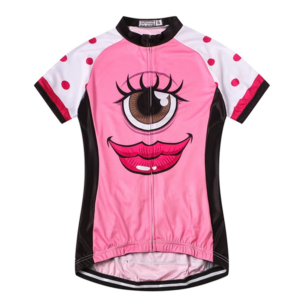Women's Cycling Jersey Short Sleeve - Breathable Moisture-Wicking Bike Shirt for Road & Mountain Biking - Perfect for Cycling, Spinning & Outdoor Sports