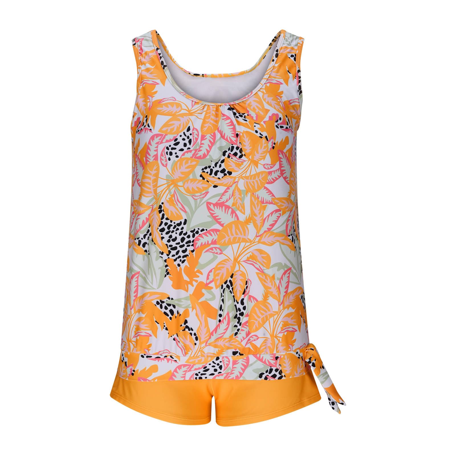 HLYSGO Women's Two Piece Tankini Swimsuits 2025 - Modest Beach Swimwear with Tank Top & Boyshorts for Summer Swimming, Vacation, and Poolside Relaxation