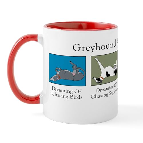 White/Red Inside - Greyhound Activity Guide Mug