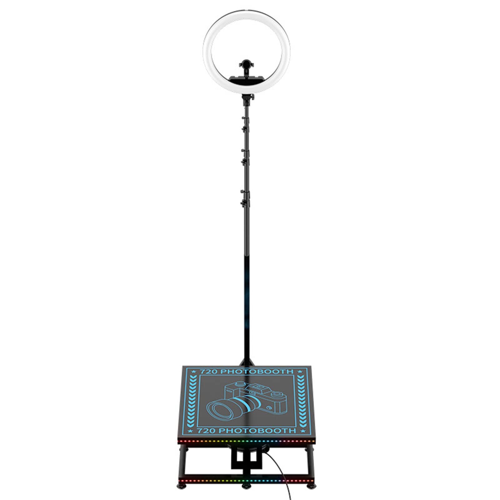 360 Degree Photo Booth Machine for Parties & Events - Slow Motion Rotating Social Photo Booth for Weddings, Bars, Corporate Meetings (80cm/31.5in) - Perfect for Birthday Celebrations, Prom Nights & Social Media Content Creation