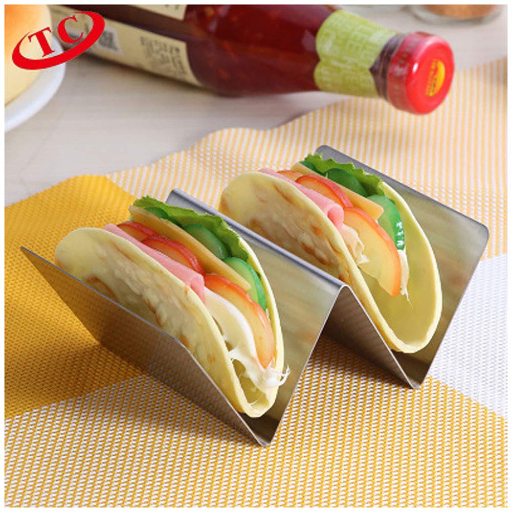 Premium Stainless Steel Taco Shell Stand - Holds 3 Tacos Upright | Oven & Dishwasher Safe Taco Holder | Perfect for Taco Nights, Parties & Mexican-Themed Dinners
