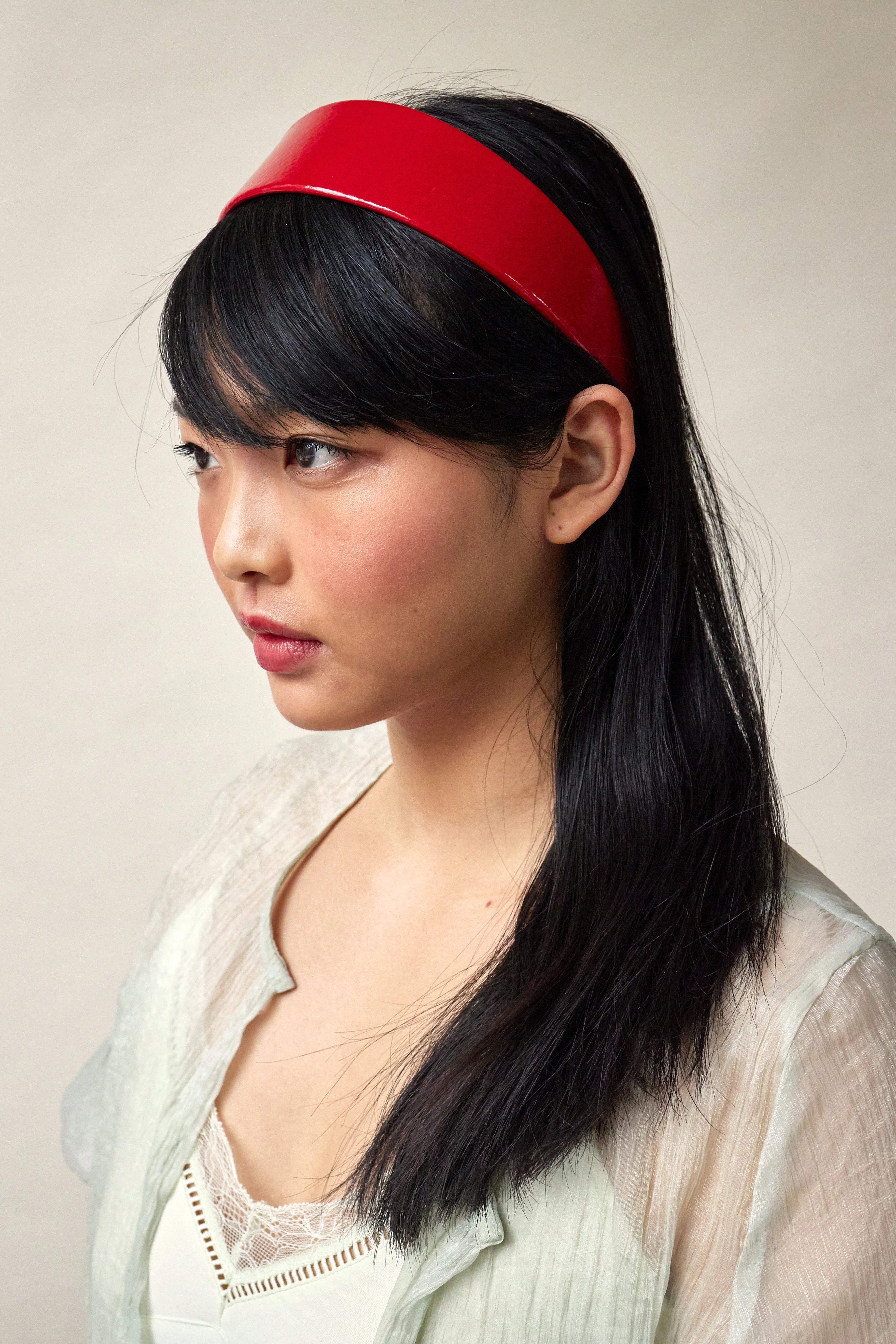 Patent Leather Kim Headband - Limited Edition Hair Accessory for Women | Perfect for Workouts, Yoga, and Fashion Outfits