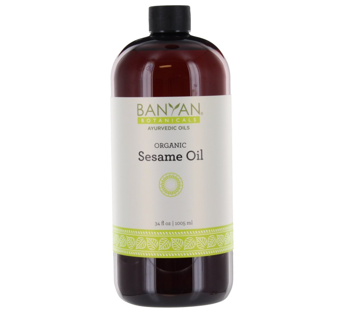 Organic Sesame Oil 34 oz - USDA Certified, Pure & Unrefined - Ayurvedic Oil for Hair Care, Skin Moisturizing & Oil Pulling - Perfect for Massage, Cooking & Natural Beauty Treatments