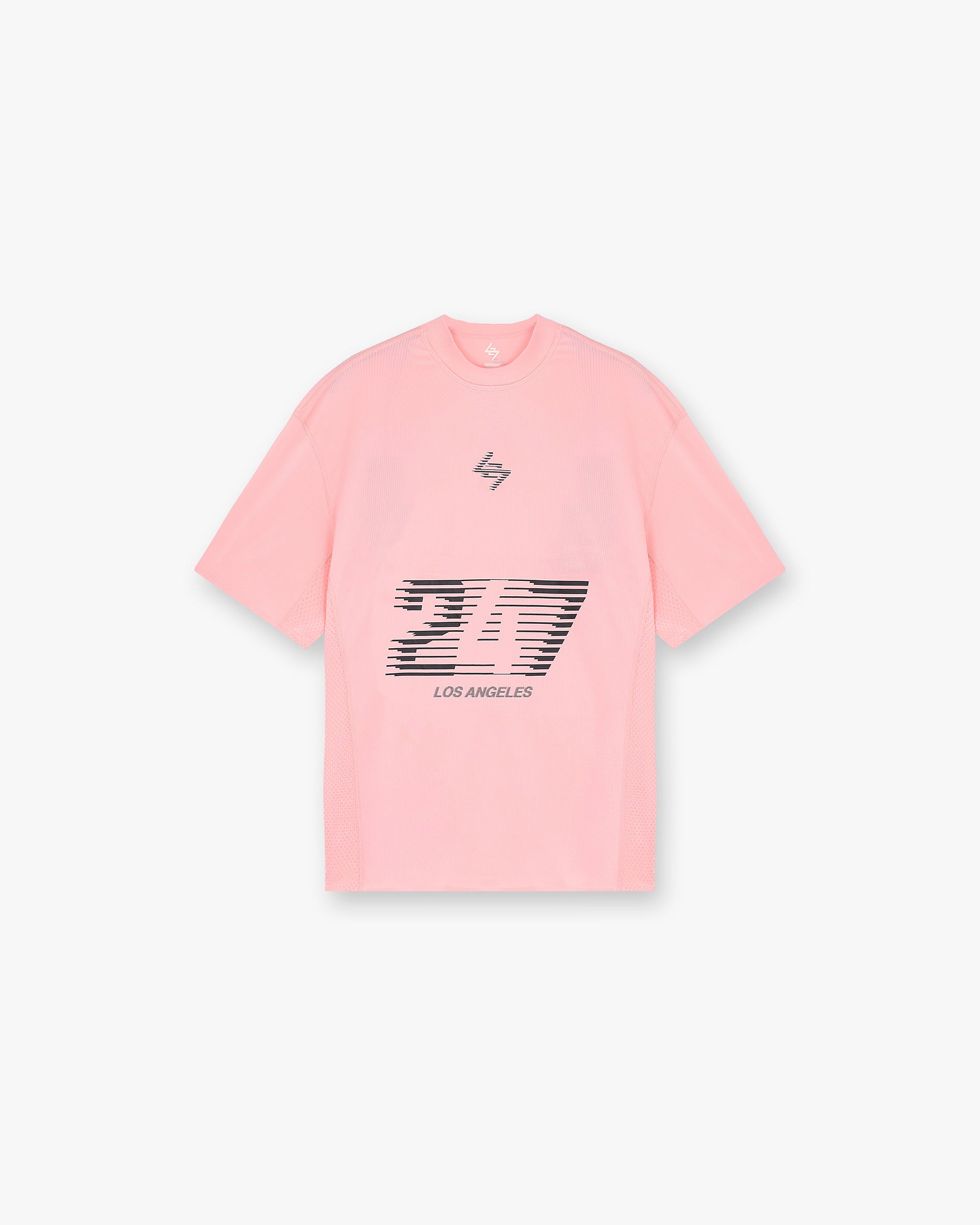 247 Los Angeles Graphic T-Shirt for Women - Soft Pink Cotton Tee - Casual Streetwear & Everyday Outfit Essential