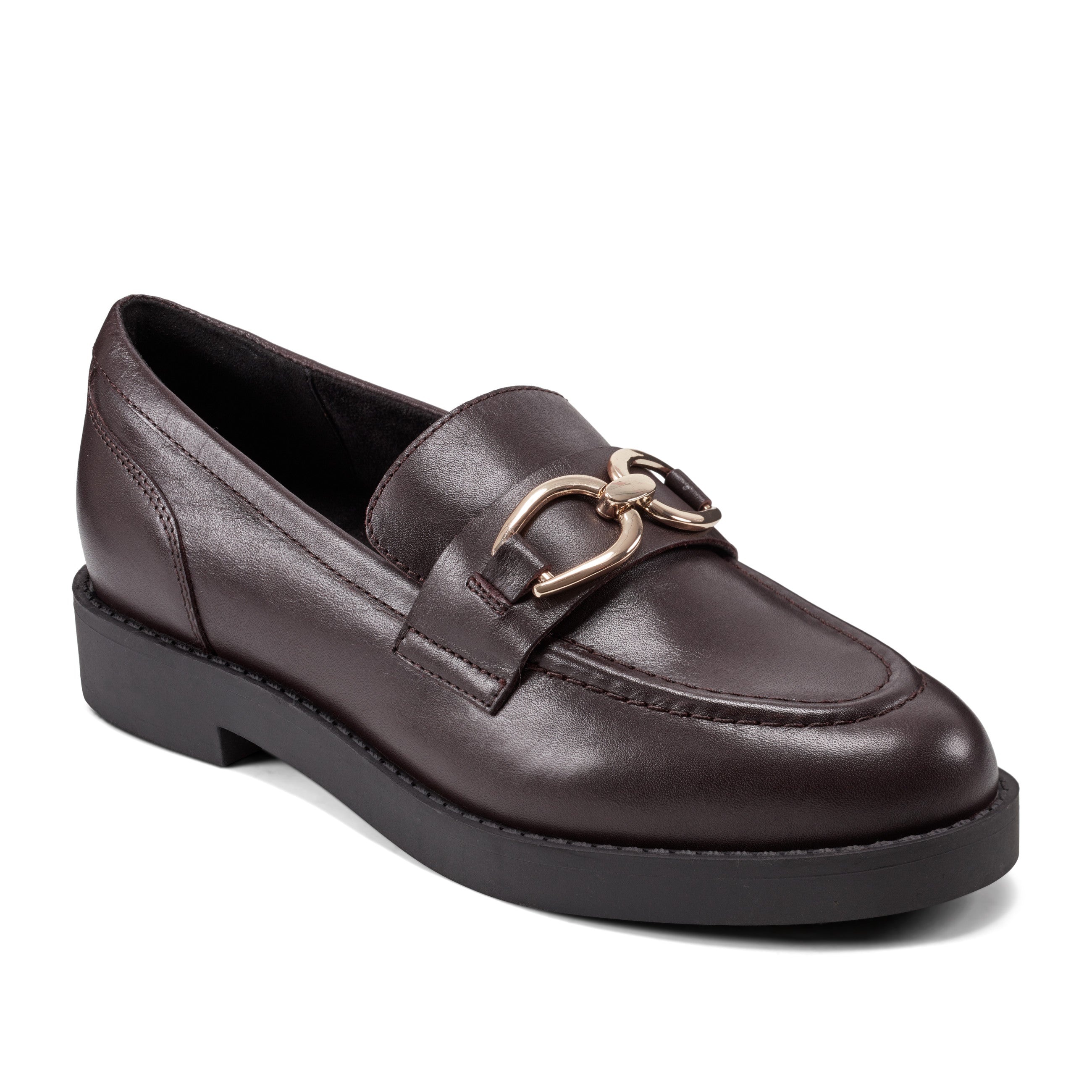 Yemery Women's Buckle Loafers - Comfortable Slip-On Shoes for Work, Office & Casual Wear | Stylish & Versatile Flat Shoes for Everyday Use