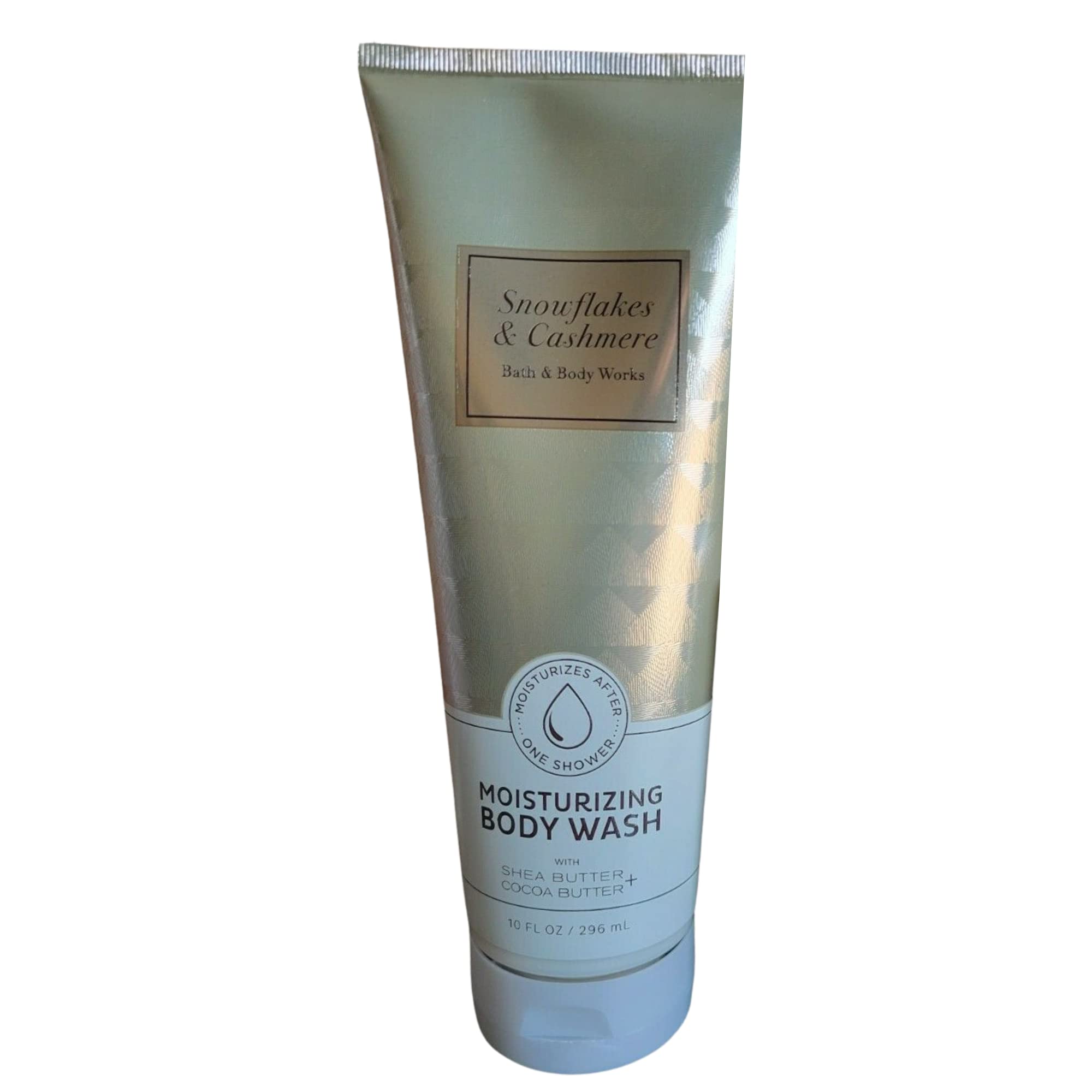 Bath and Body Works 2-Piece Gift Set - 10 oz Moisturizing Body Wash in Snowflakes & Cashmere Fragrance - Perfect for Holiday Gifts & Self-Care Pampering